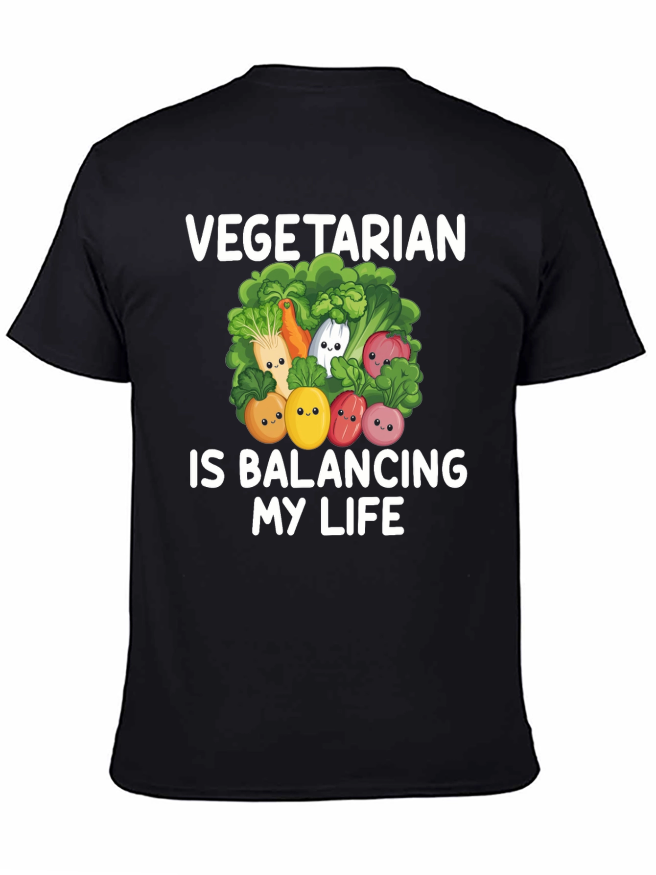 Vegetarian Balancing Life Graphic Tee