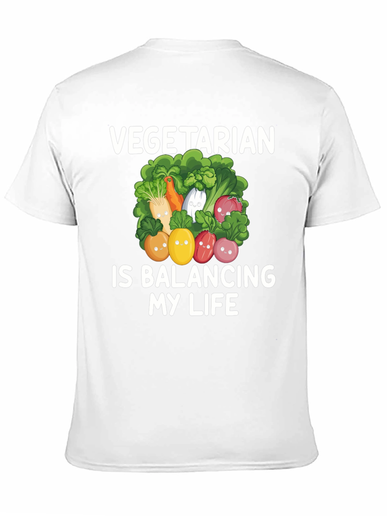Vegetarian Balancing Life Graphic Tee