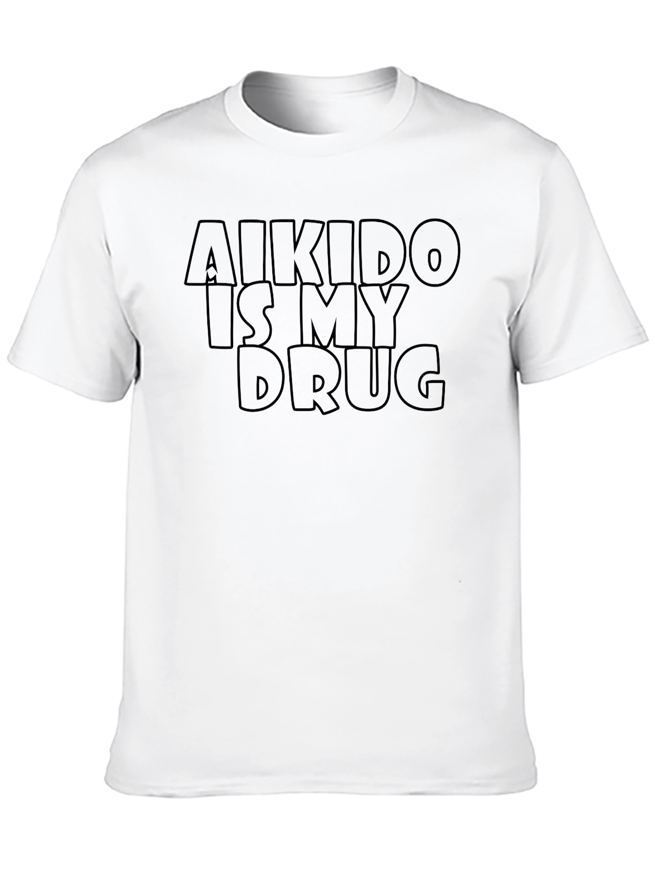 Aikido Is My Drug - Black Graphic T-Shirt