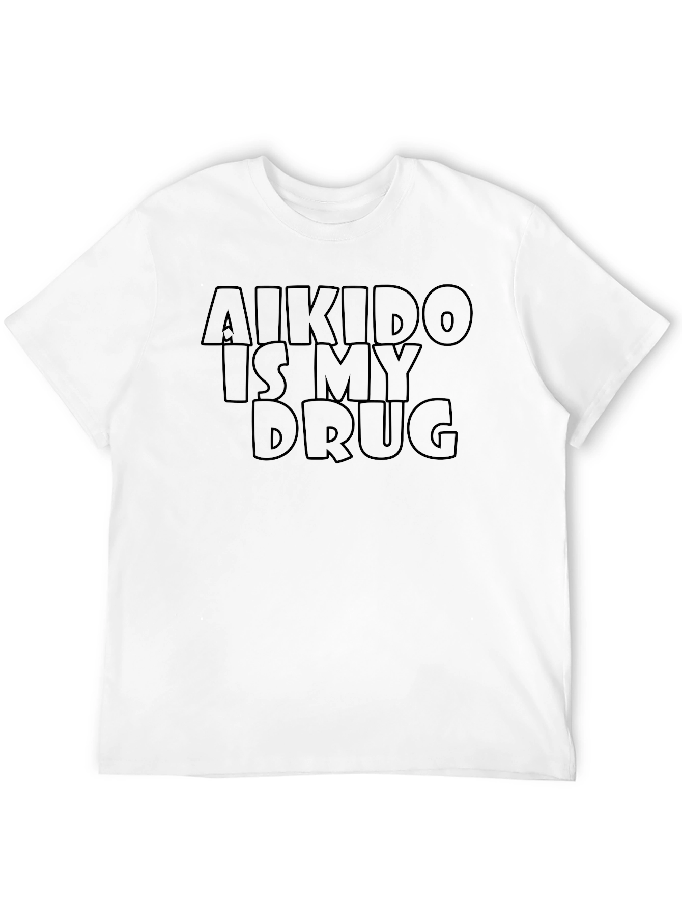 Aikido Is My Drug - Black Graphic T-Shirt