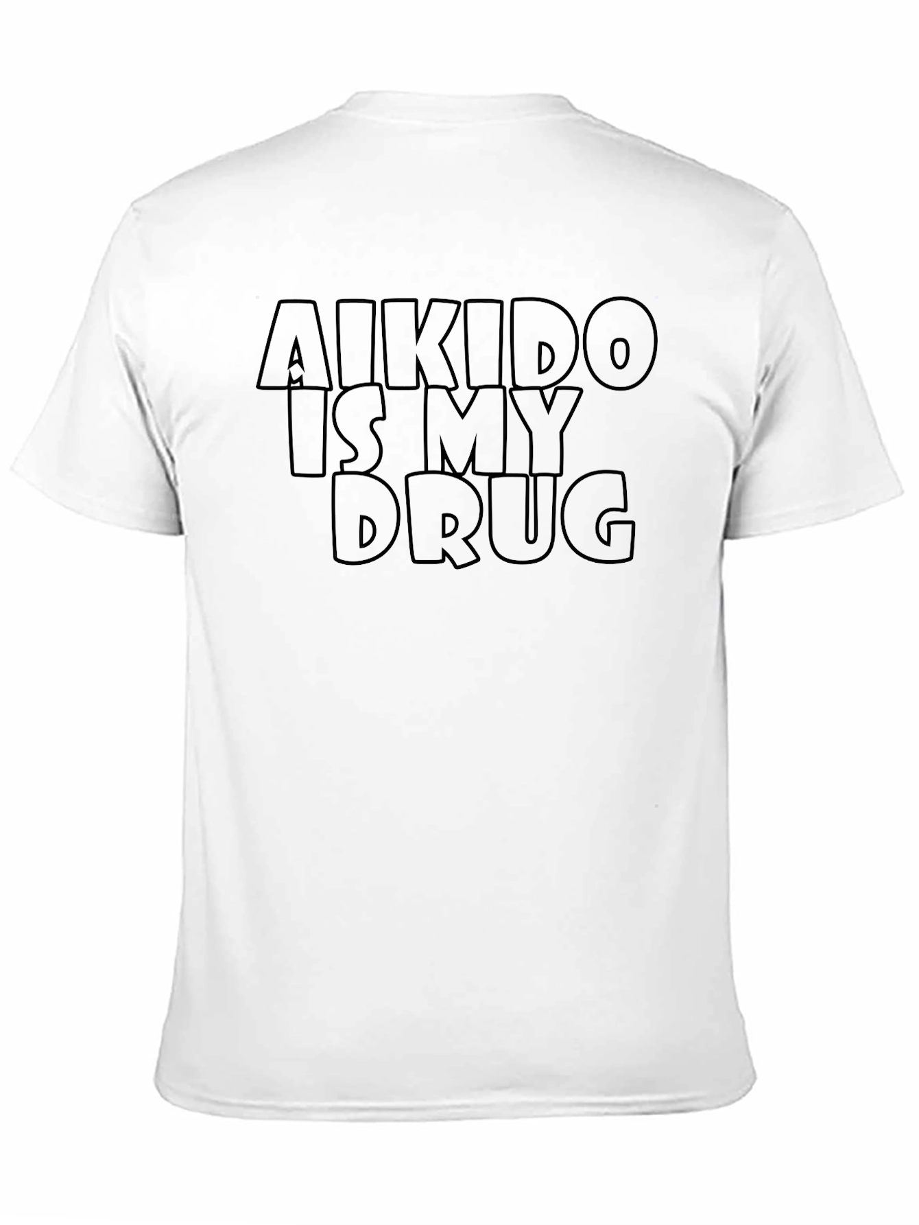 Aikido Is My Drug - Black Graphic T-Shirt