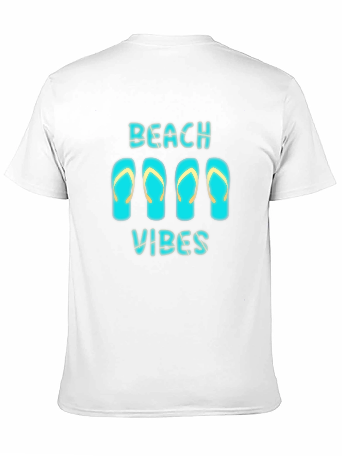 Beach Vibes Black Graphic T-Shirt