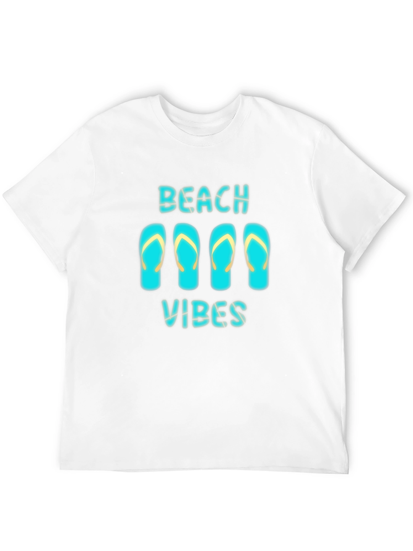 Beach Vibes Black Graphic T-Shirt