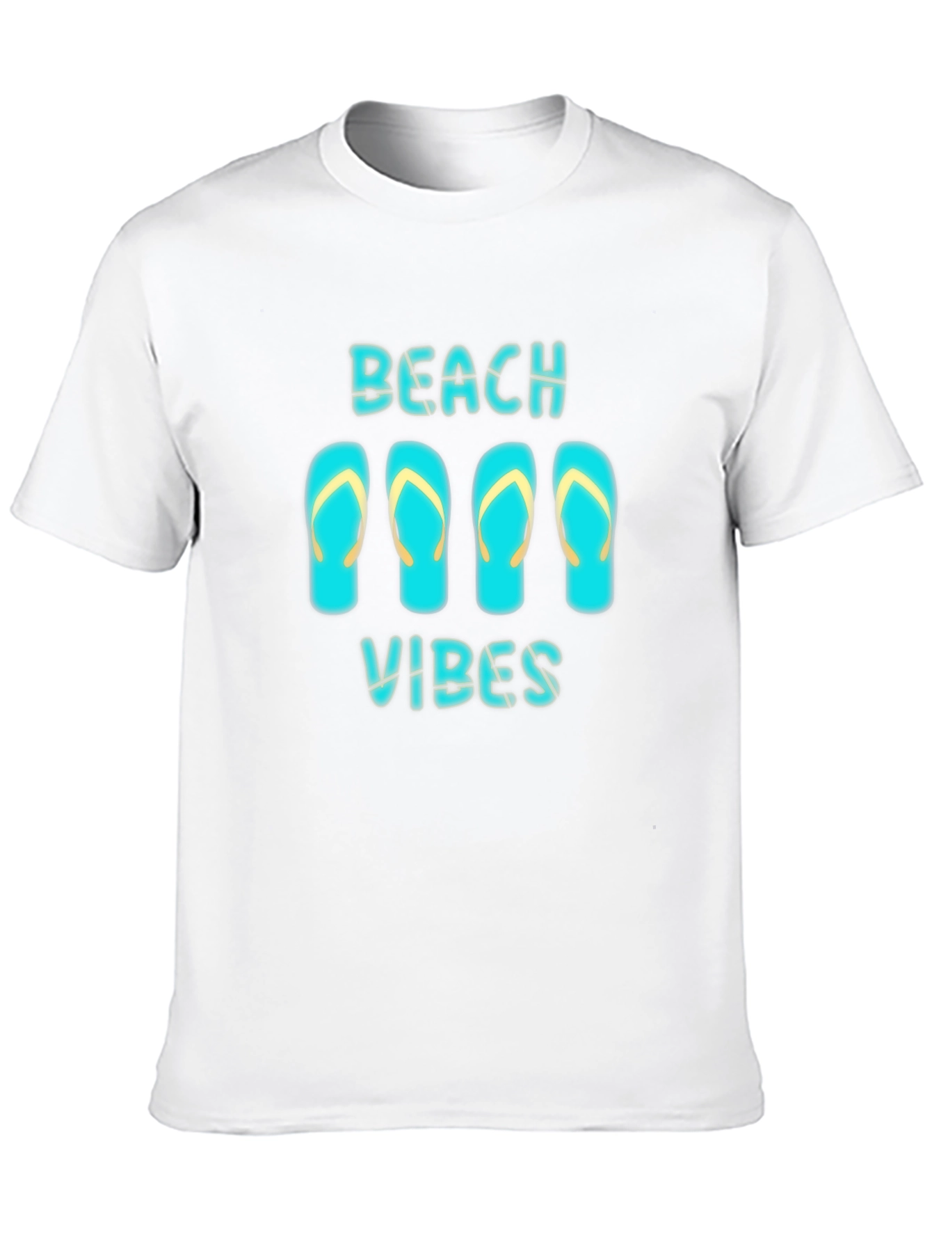 Beach Vibes Black Graphic T-Shirt