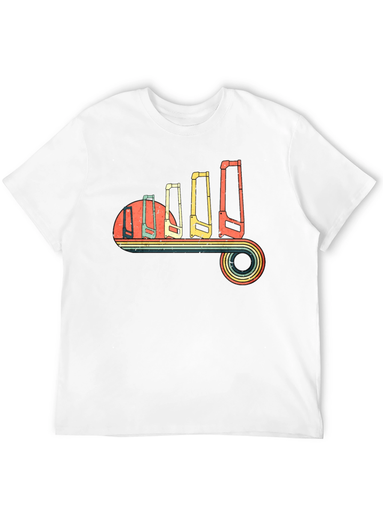 Retro Hand Saw Evolution T-Shirt