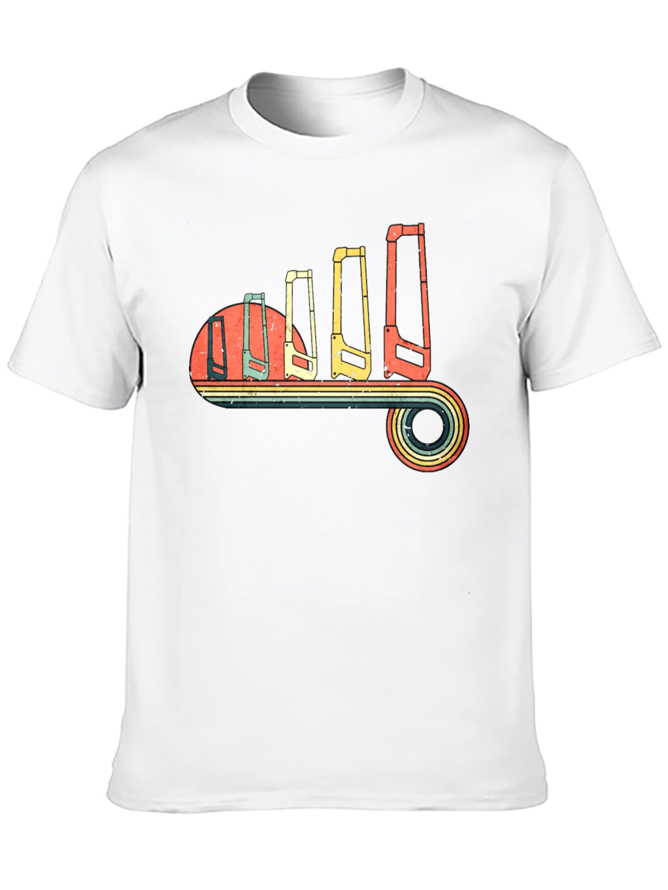Retro Hand Saw Evolution T-Shirt