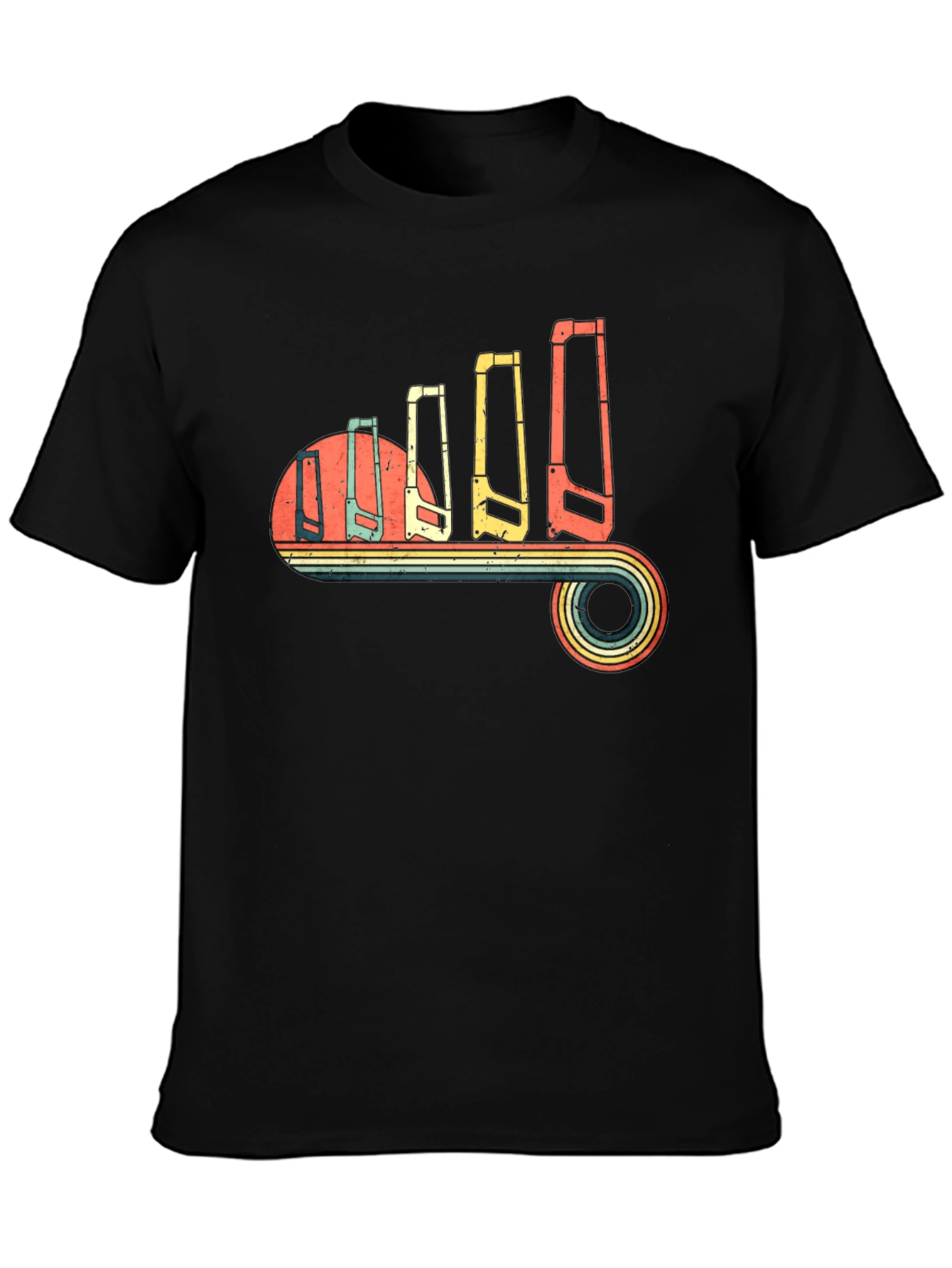 Retro Hand Saw Evolution T-Shirt
