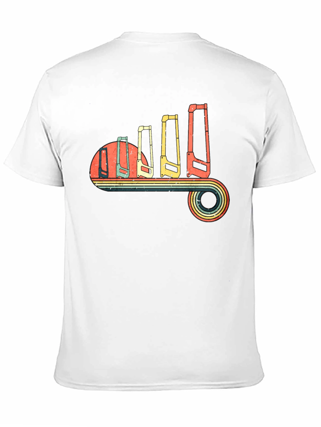 Retro Hand Saw Evolution T-Shirt