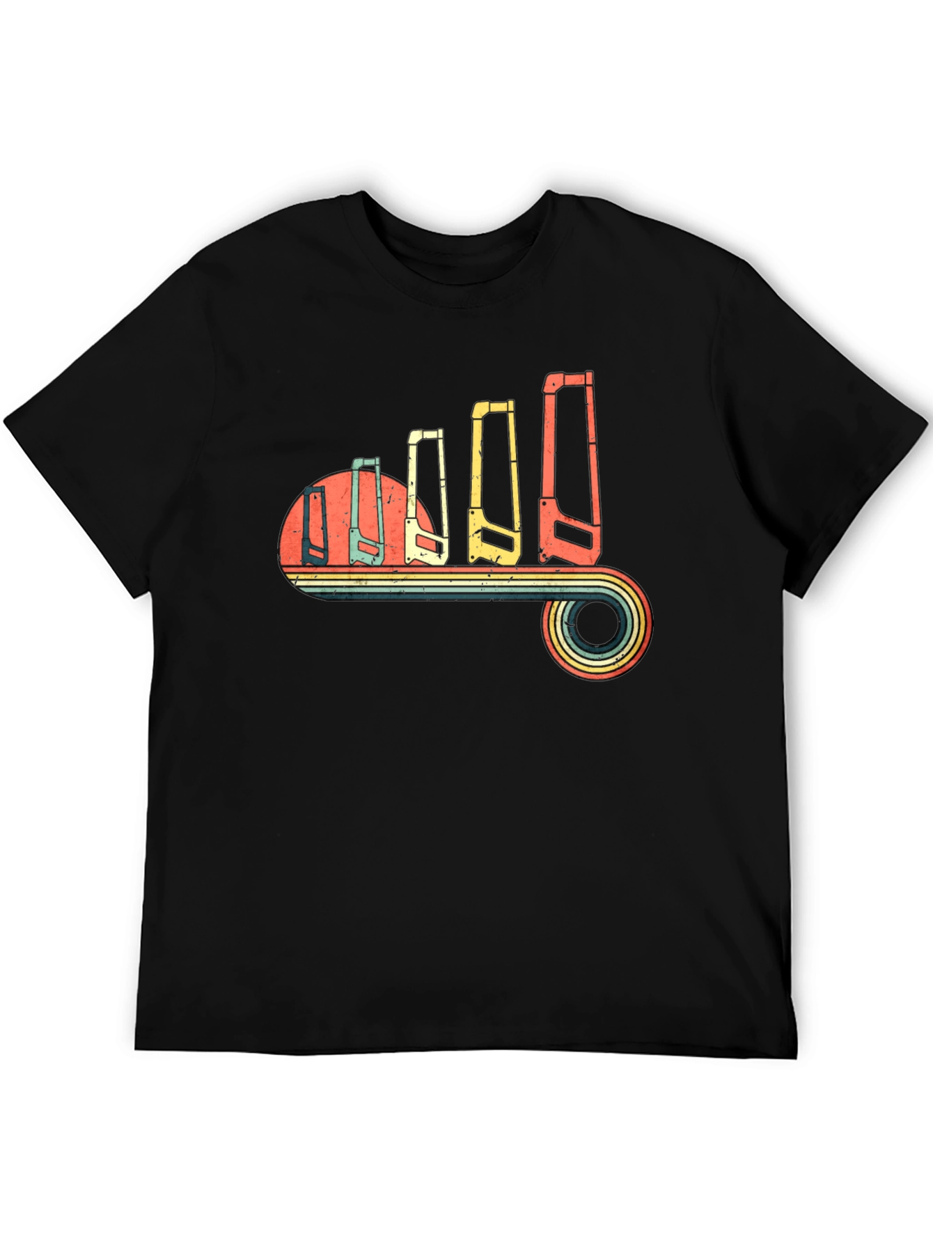 Retro Hand Saw Evolution T-Shirt