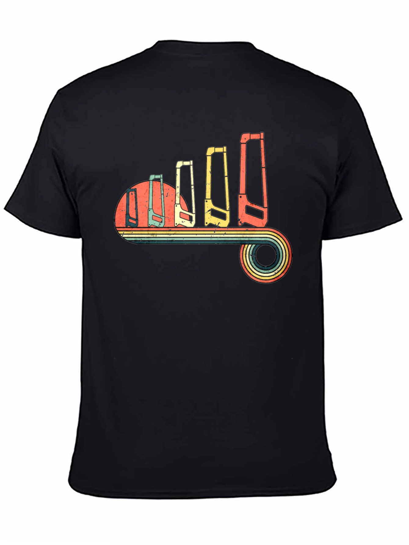 Retro Hand Saw Evolution T-Shirt