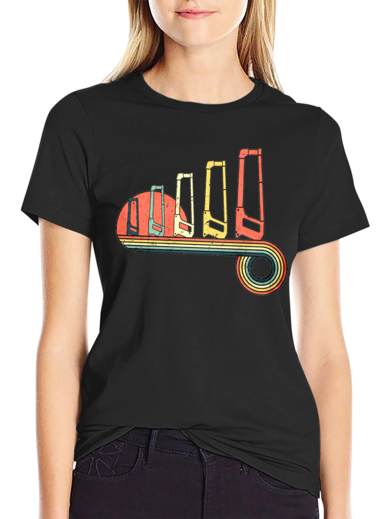 Retro Hand Saw Evolution T-Shirt