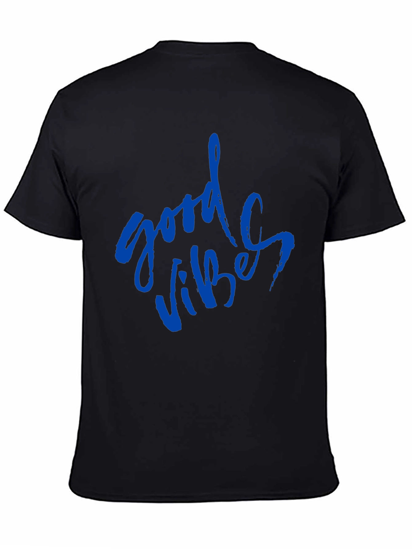 Good Vibes Graphic Tee - Black Casual T-Shirt