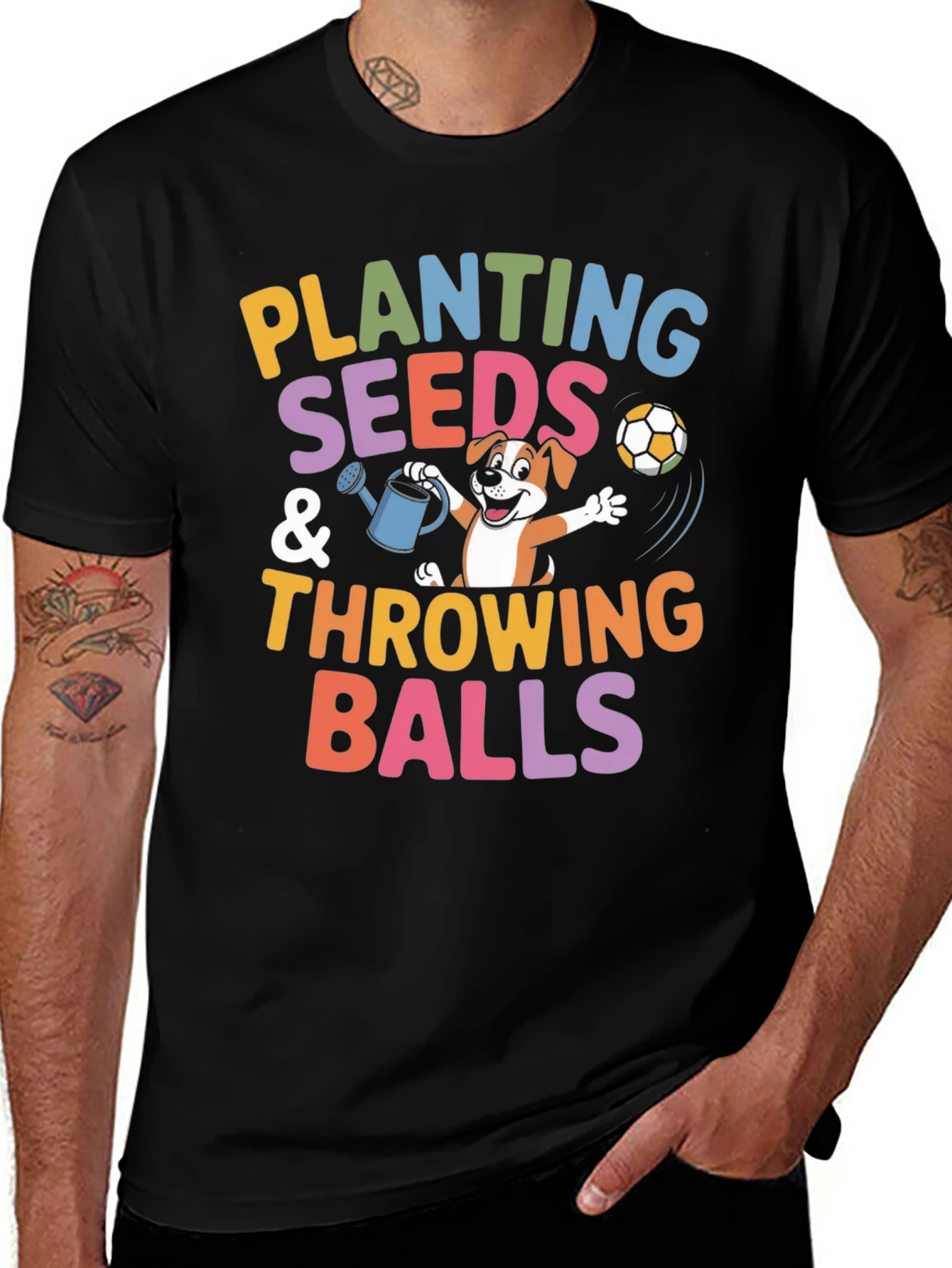 Planting Seeds & Throwing Balls Graphic Tee