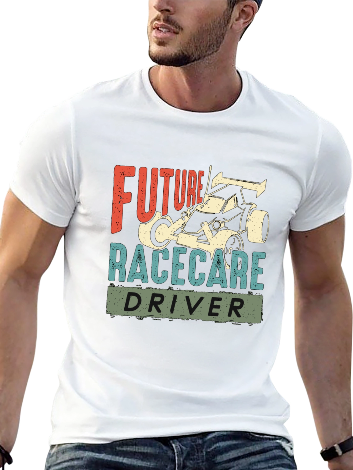 Future Racecar Driver Graphic T-Shirt - Unisex Cotton Tee