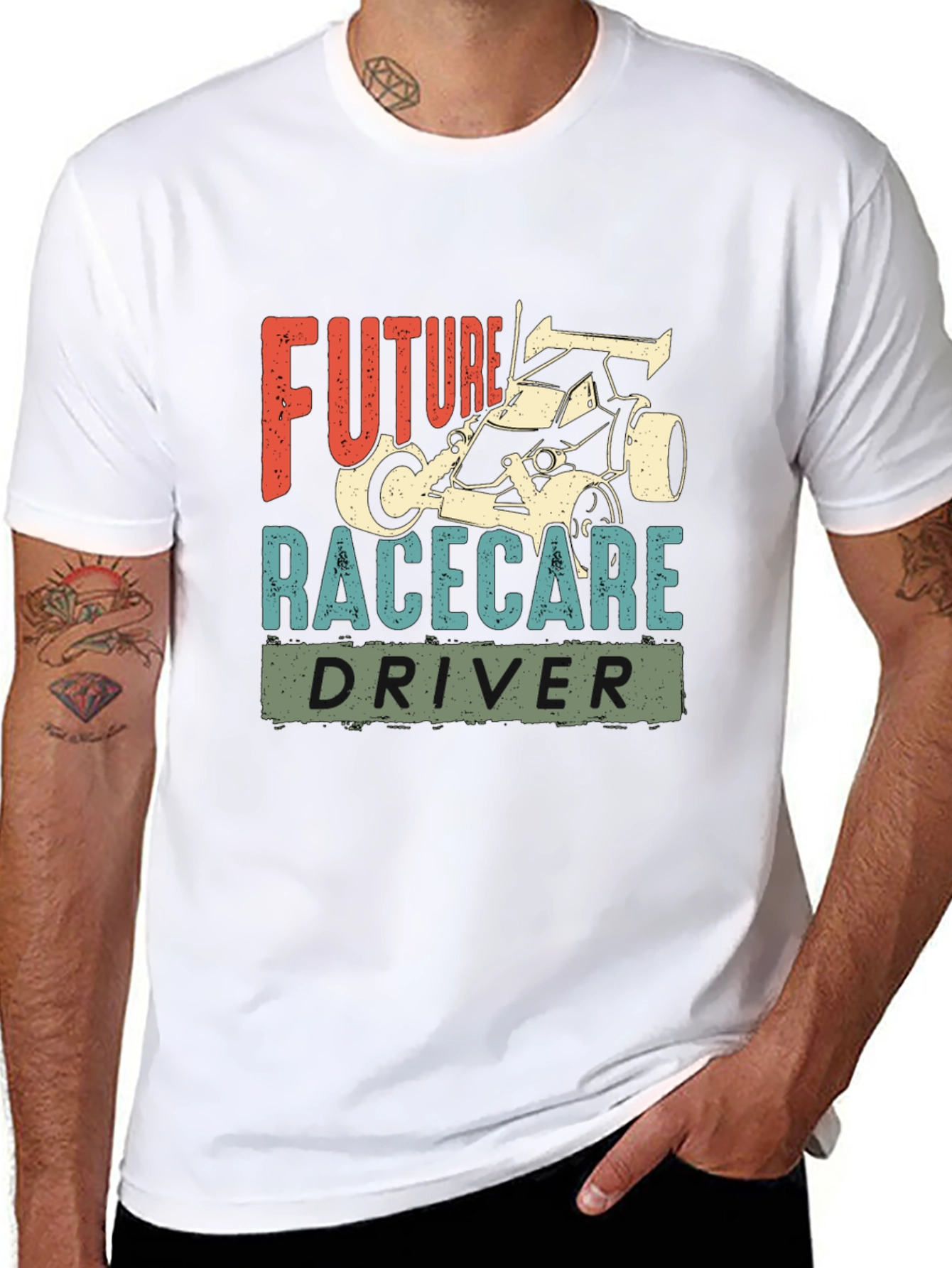 Future Racecar Driver Graphic T-Shirt - Unisex Cotton Tee