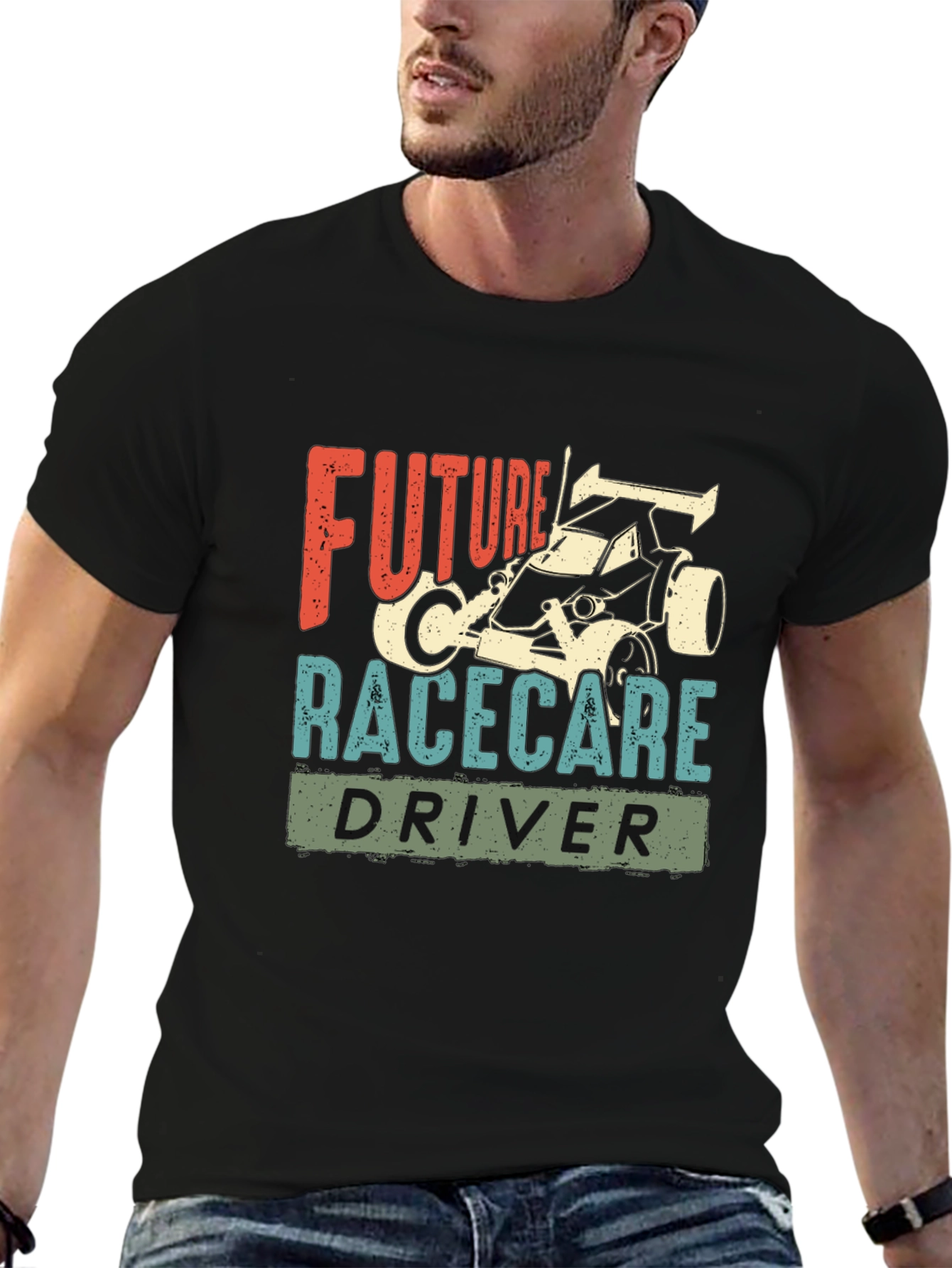 Future Racecar Driver Graphic T-Shirt - Unisex Cotton Tee