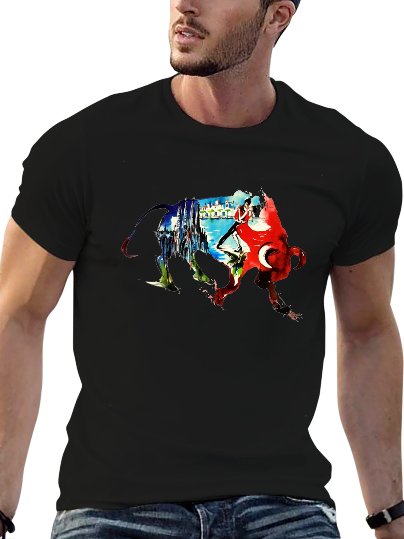 Bull Silhouette Istanbul T-Shirt
