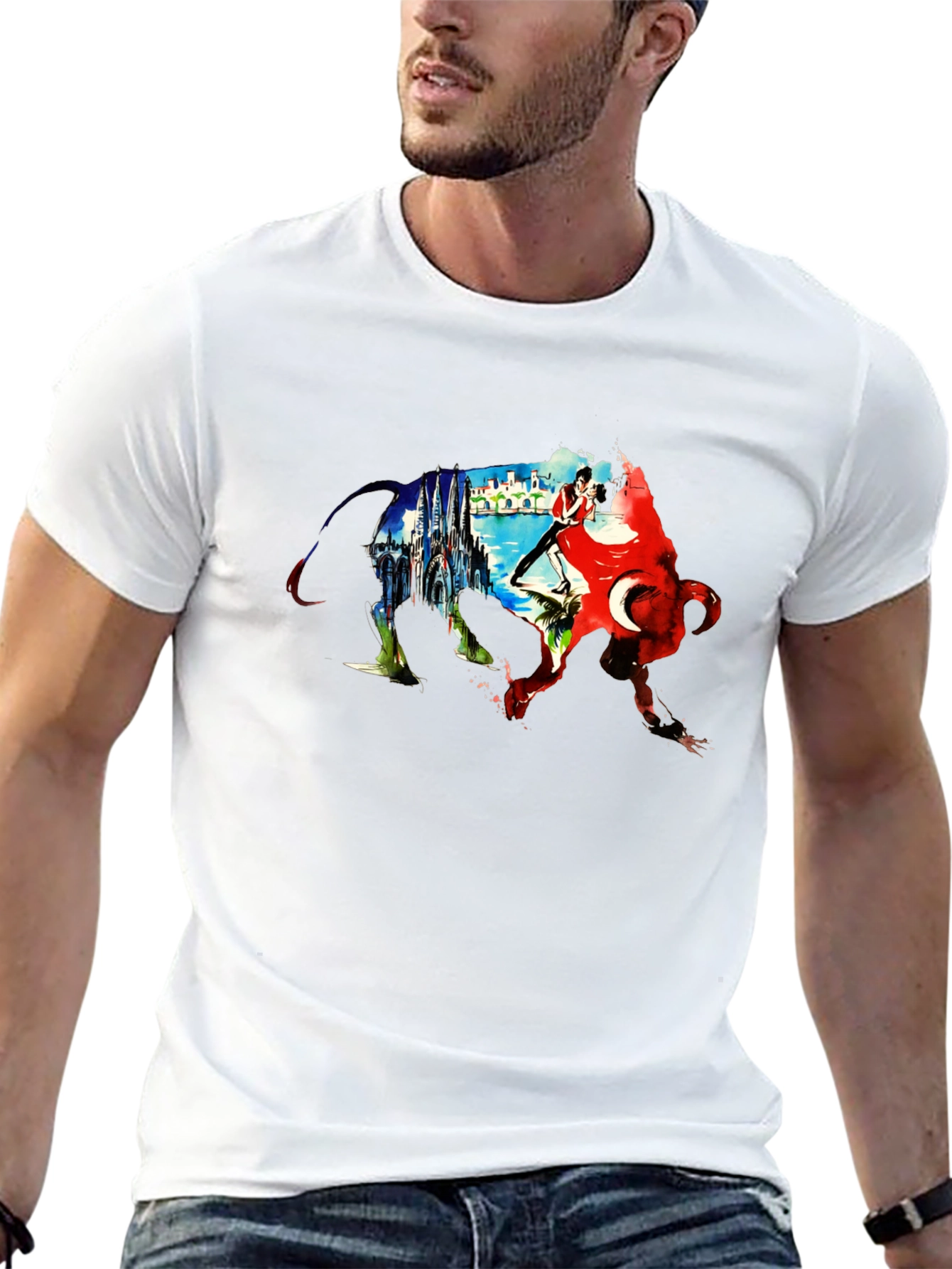 Bull Silhouette Istanbul T-Shirt
