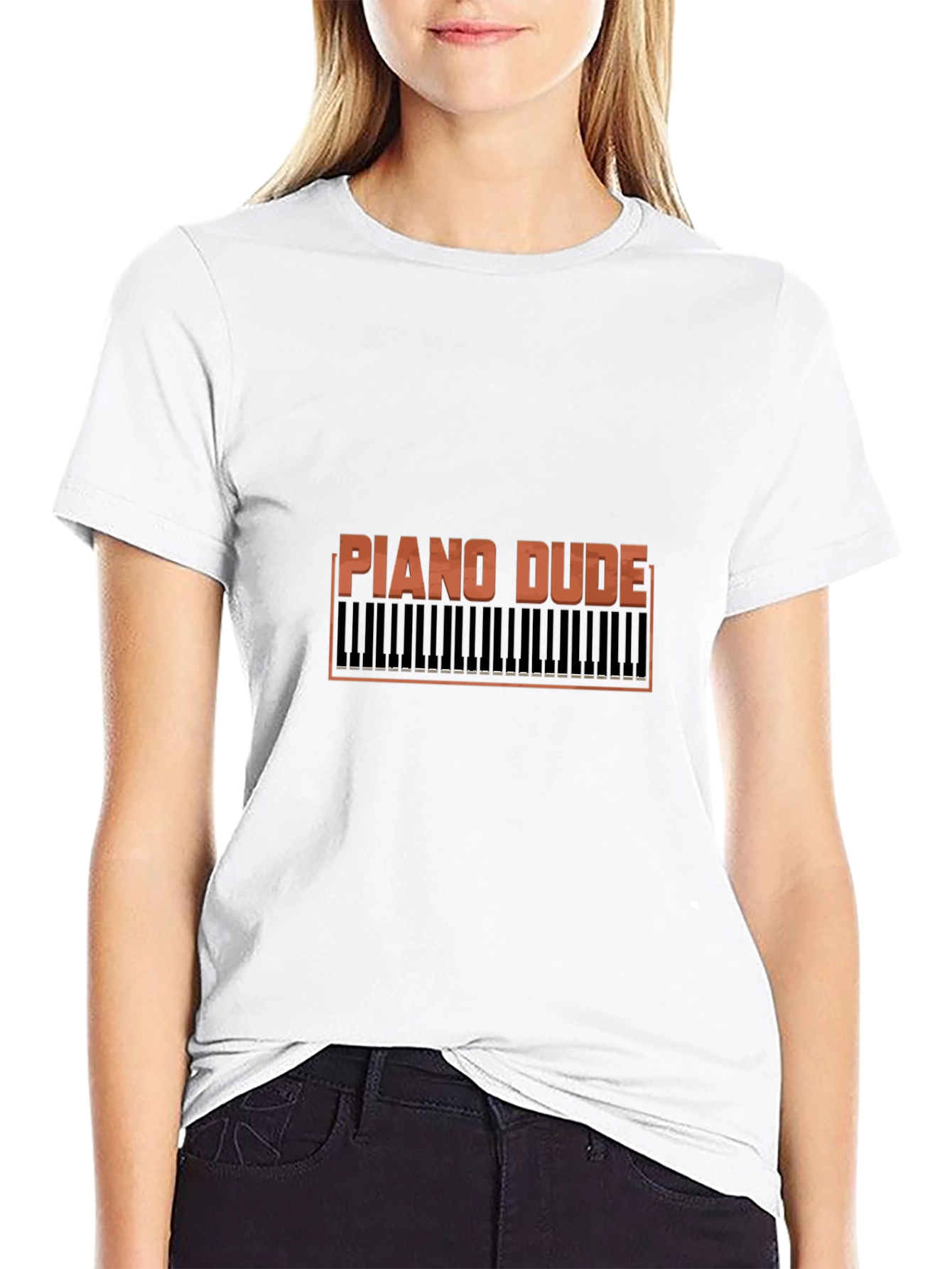Piano Dude Graphic T-Shirt Musician Tee