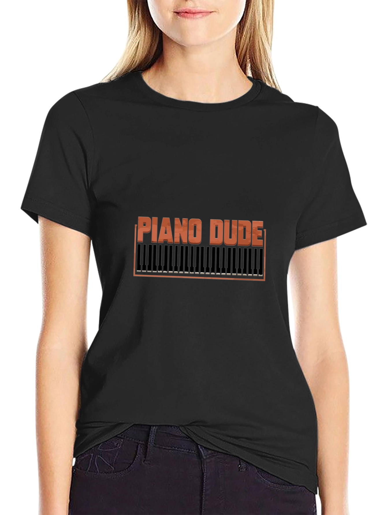 Piano Dude Graphic T-Shirt Musician Tee