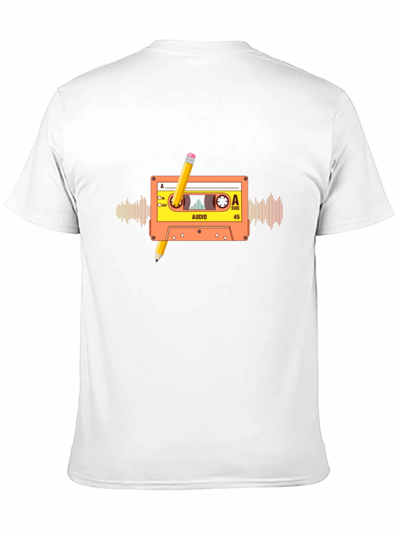 Retro Cassette Tape Pencil T-Shirt
