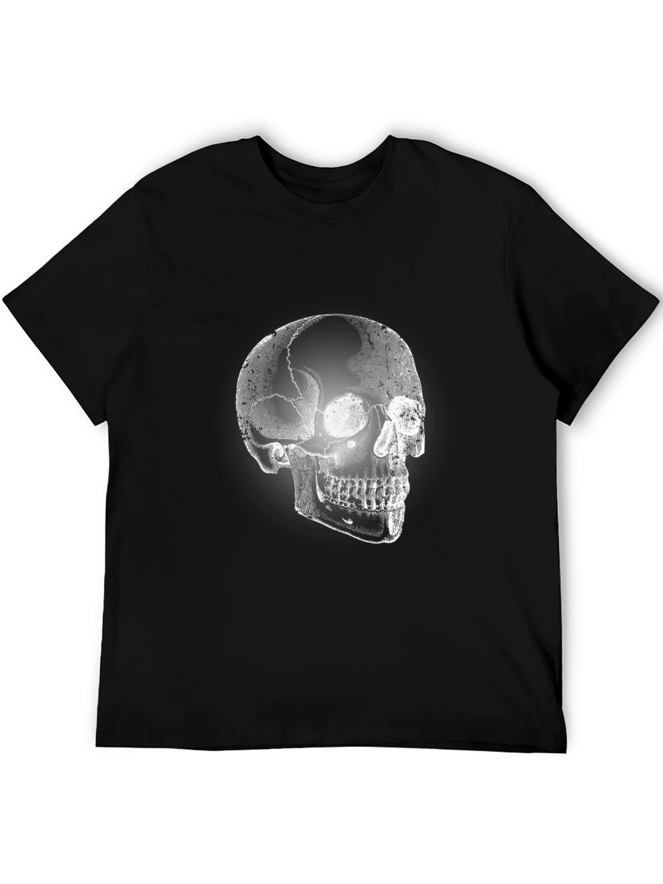 Skull Graphic Print T-Shirt - Mens Casual Tee