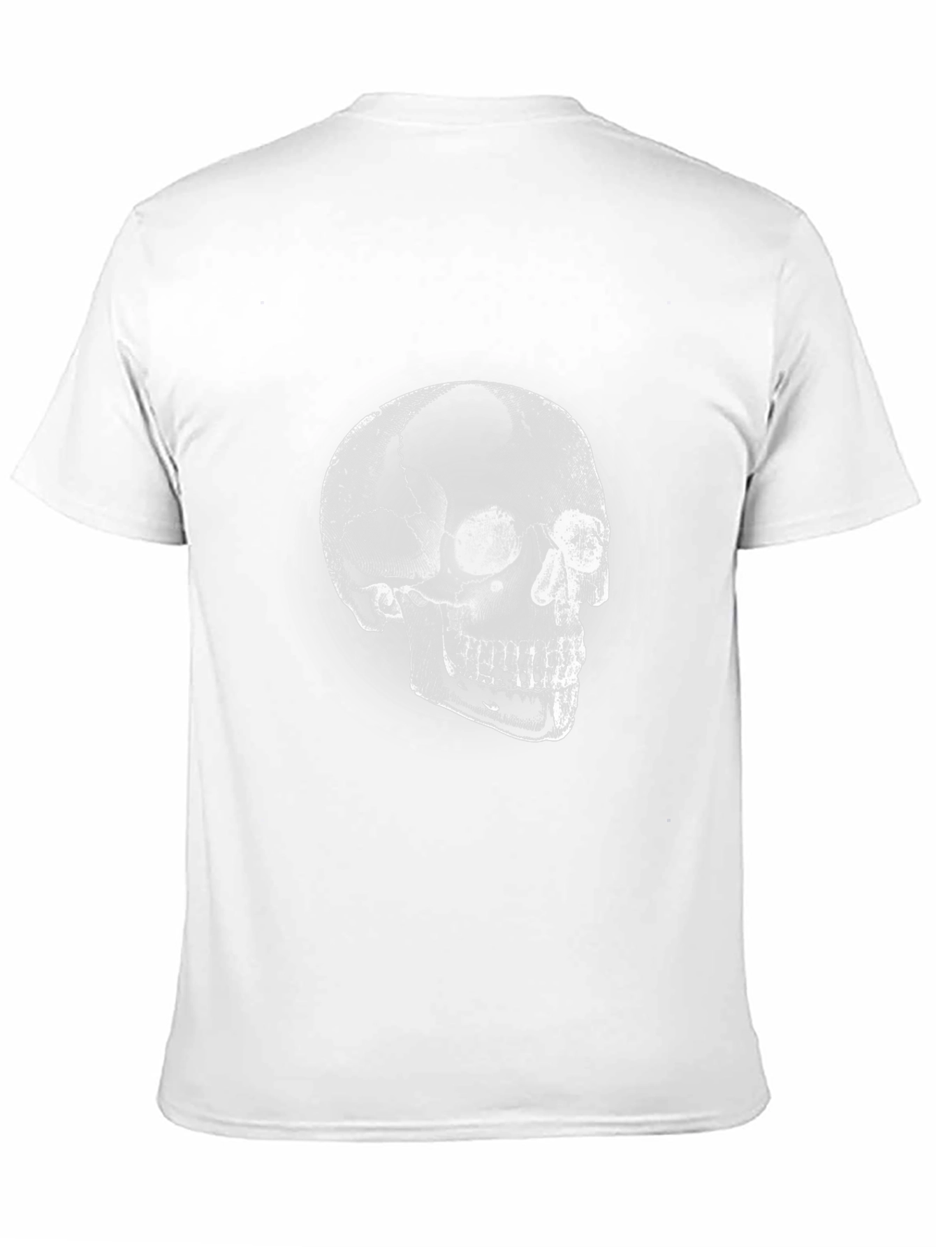 Skull Graphic Print T-Shirt - Mens Casual Tee