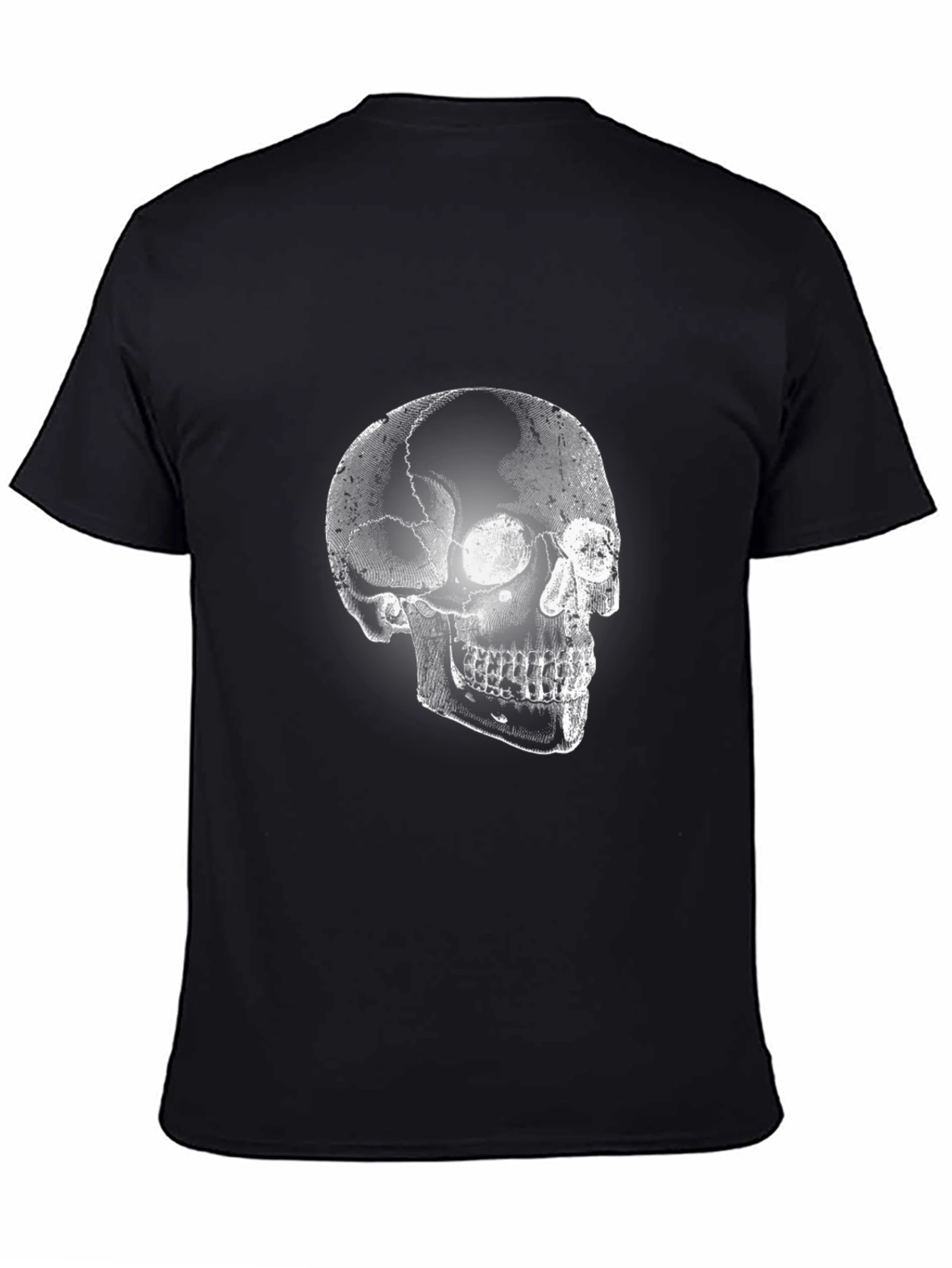 Skull Graphic Print T-Shirt - Mens Casual Tee