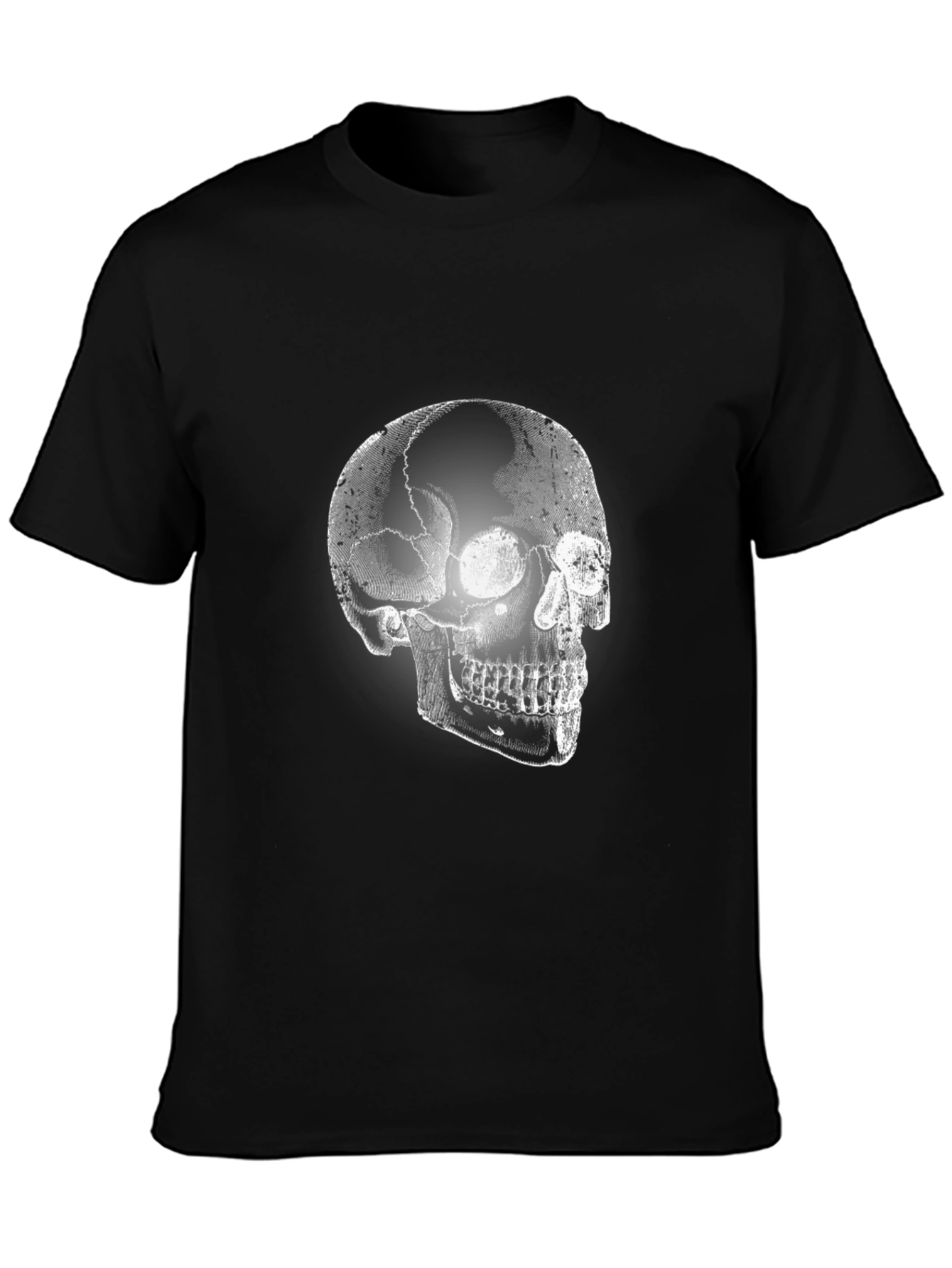 Skull Graphic Print T-Shirt - Mens Casual Tee