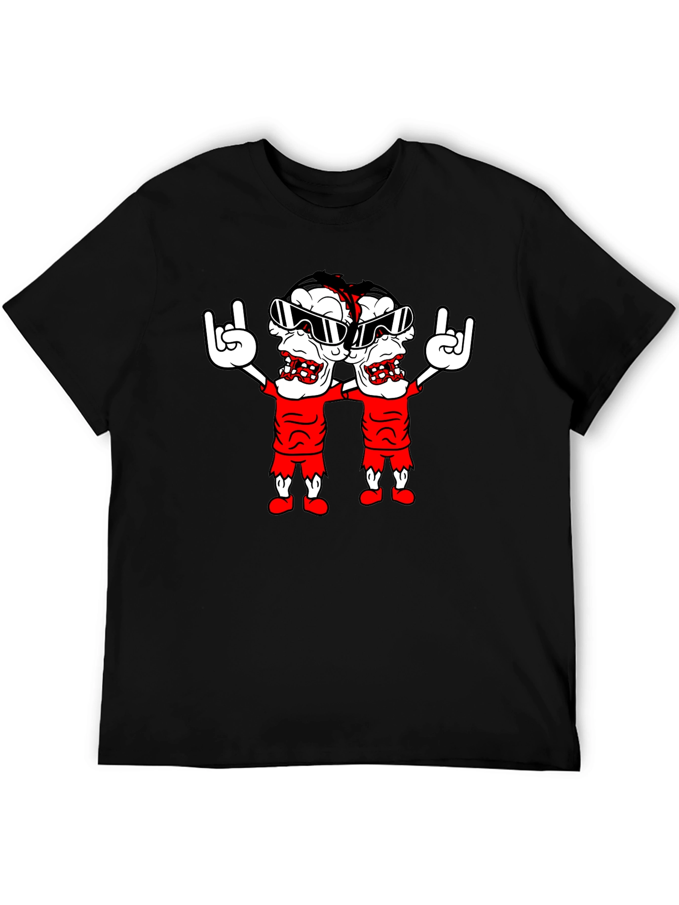 Zombie Rock T-Shirt - Black Graphic Tee