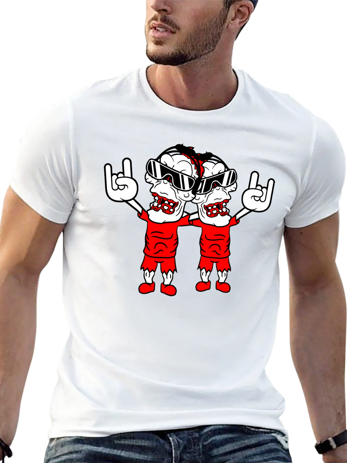 Zombie Rock T-Shirt - Black Graphic Tee