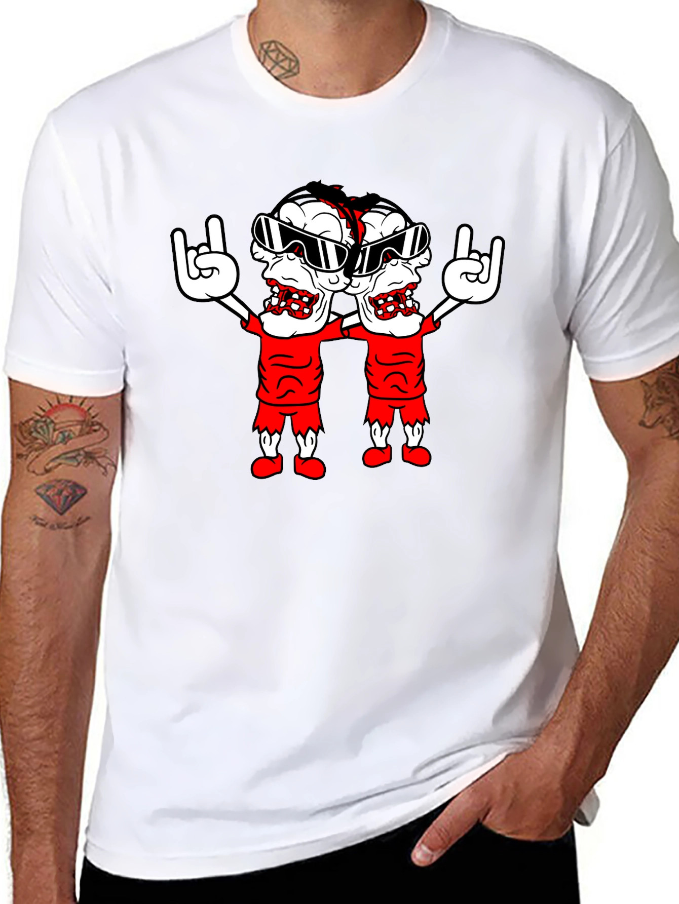Zombie Rock T-Shirt - Black Graphic Tee