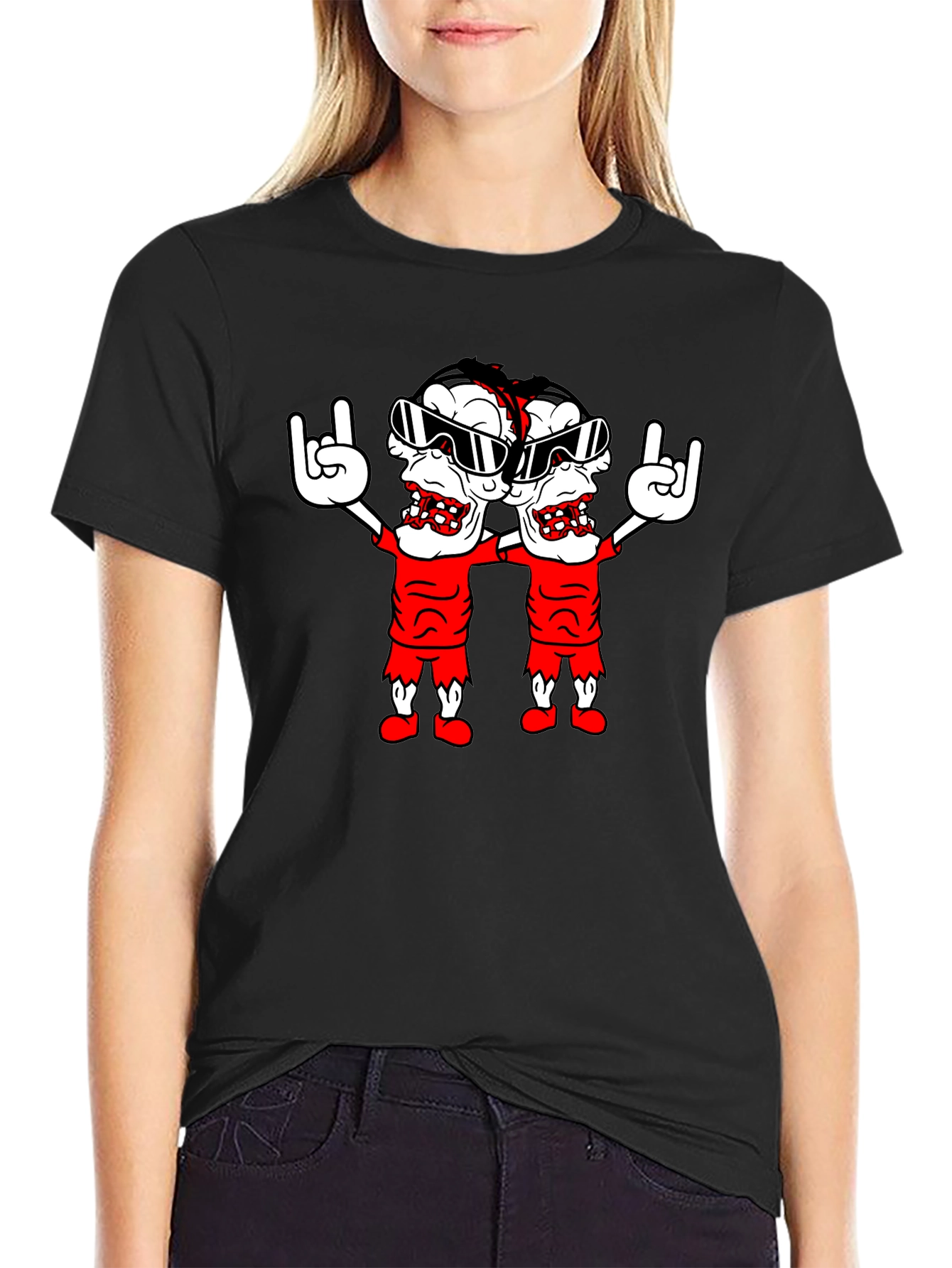 Zombie Rock T-Shirt - Black Graphic Tee