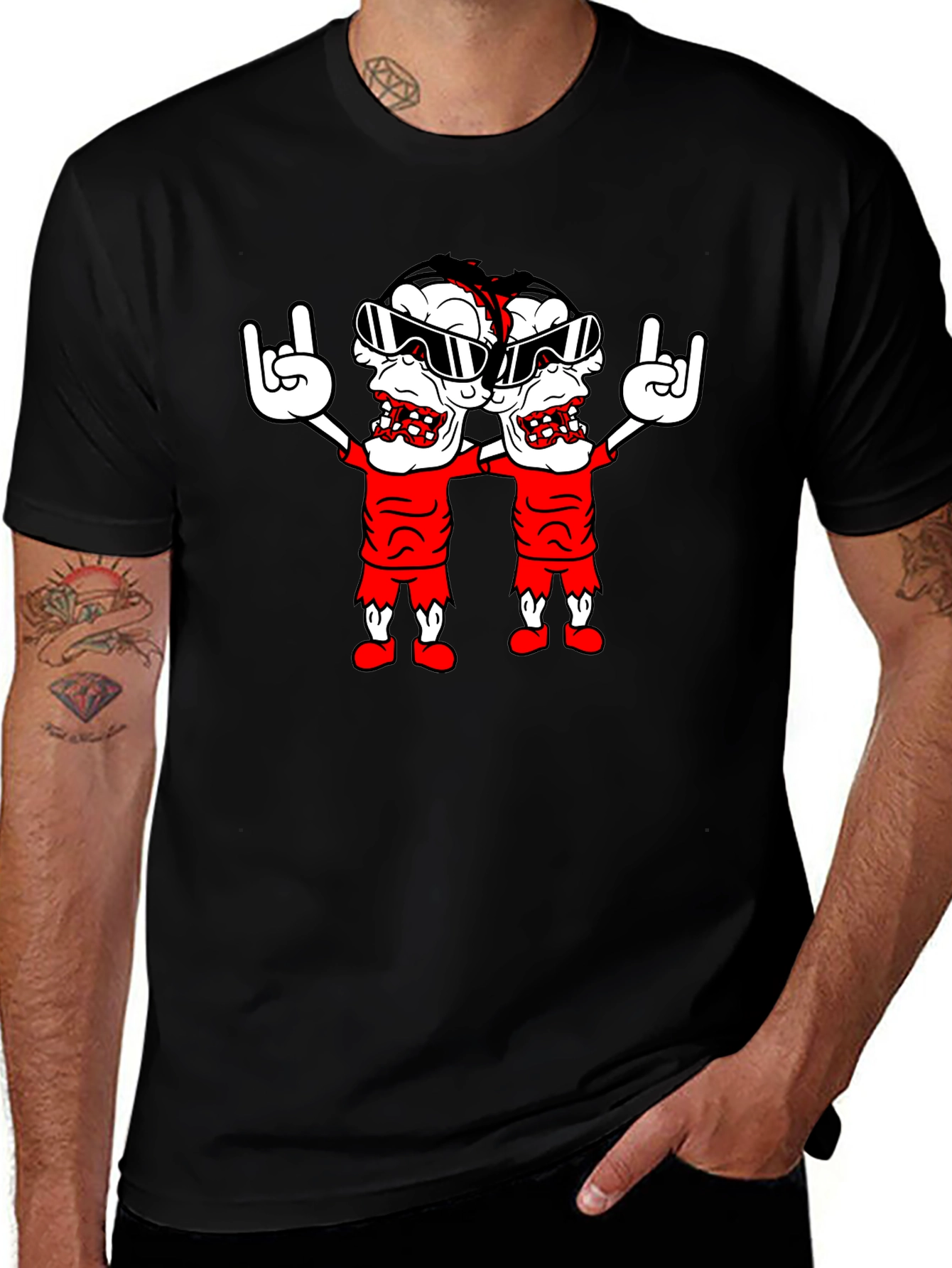 Zombie Rock T-Shirt - Black Graphic Tee