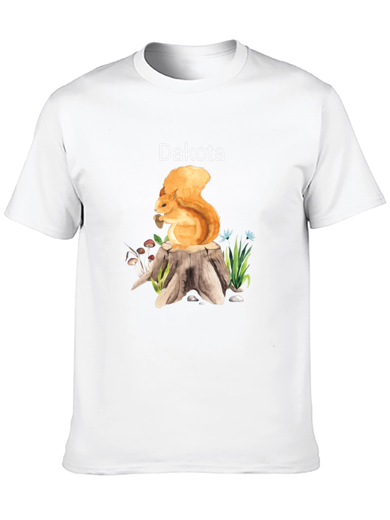 Dakota Squirrel Stump Black T-Shirt