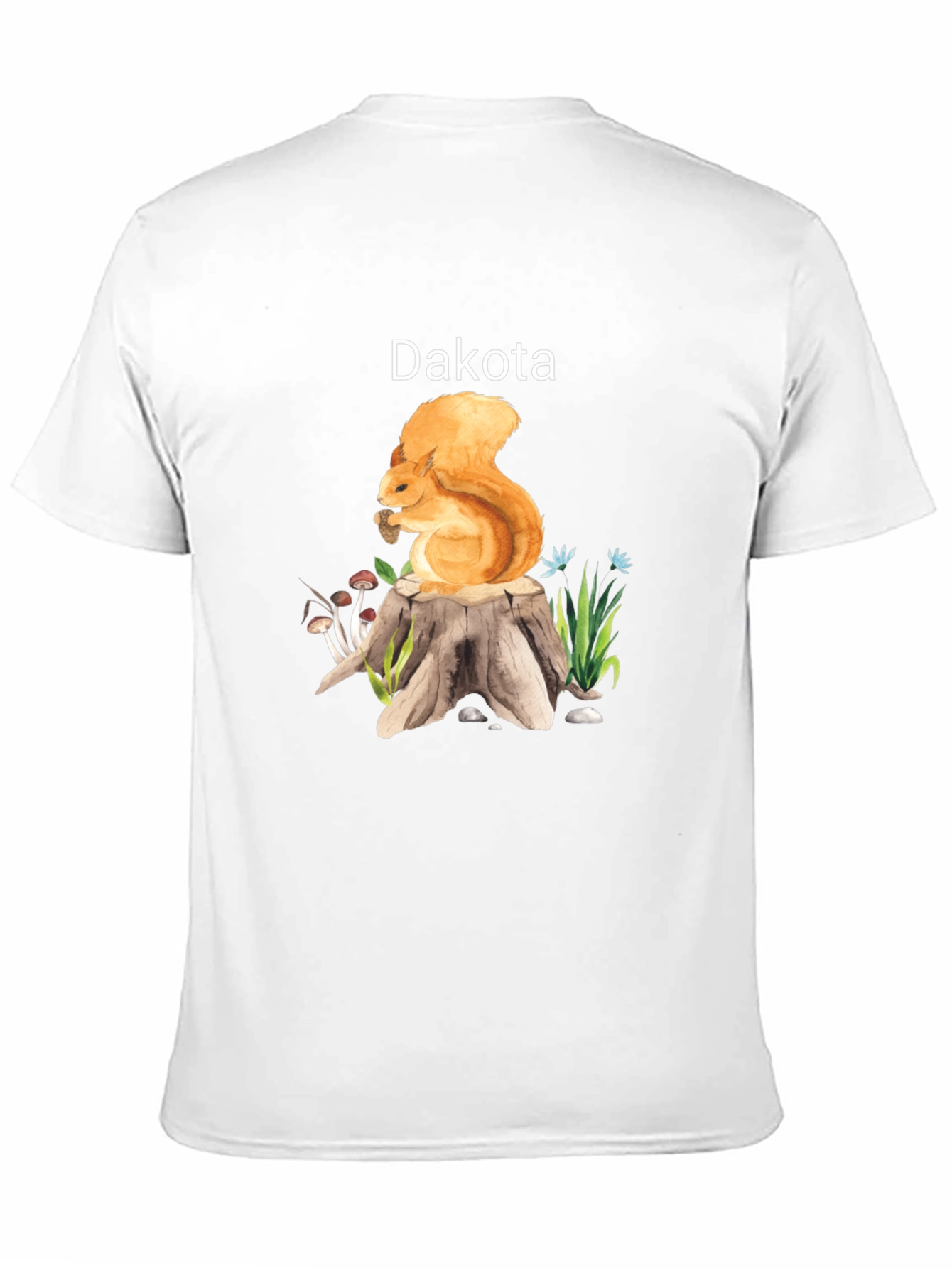 Dakota Squirrel Stump Black T-Shirt