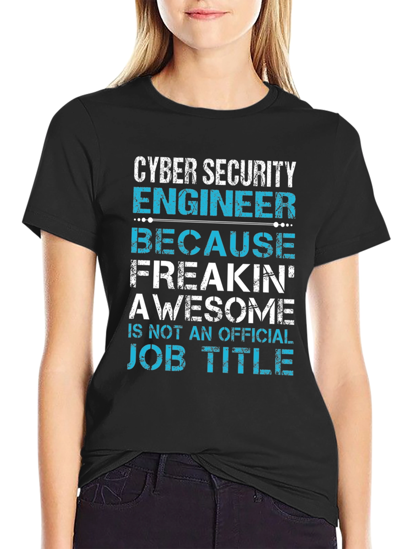 Cyber Security Engineer Awesome Job Title T-Shirt