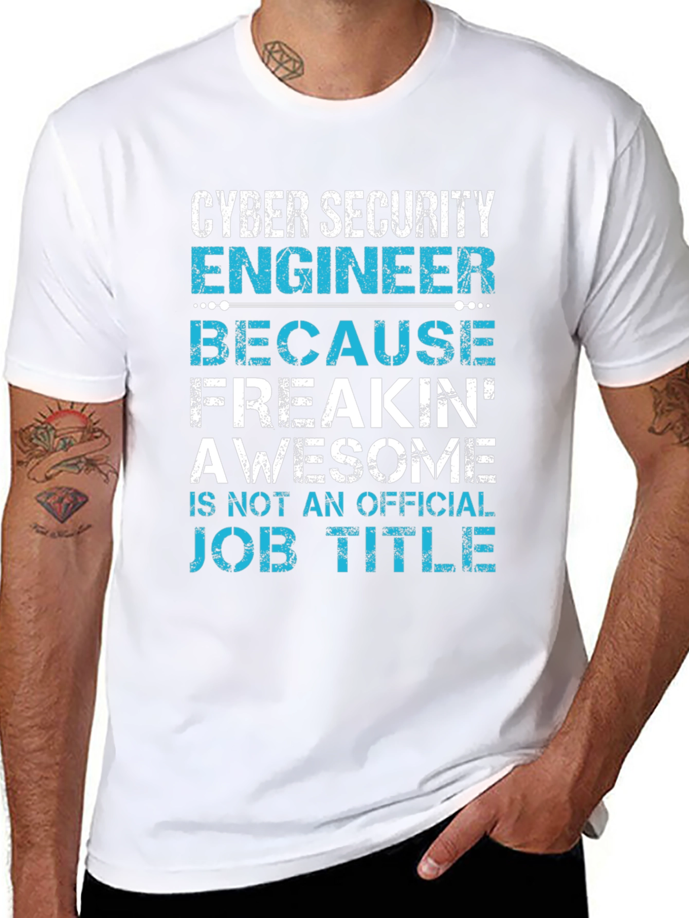 Cyber Security Engineer Awesome Job Title T-Shirt