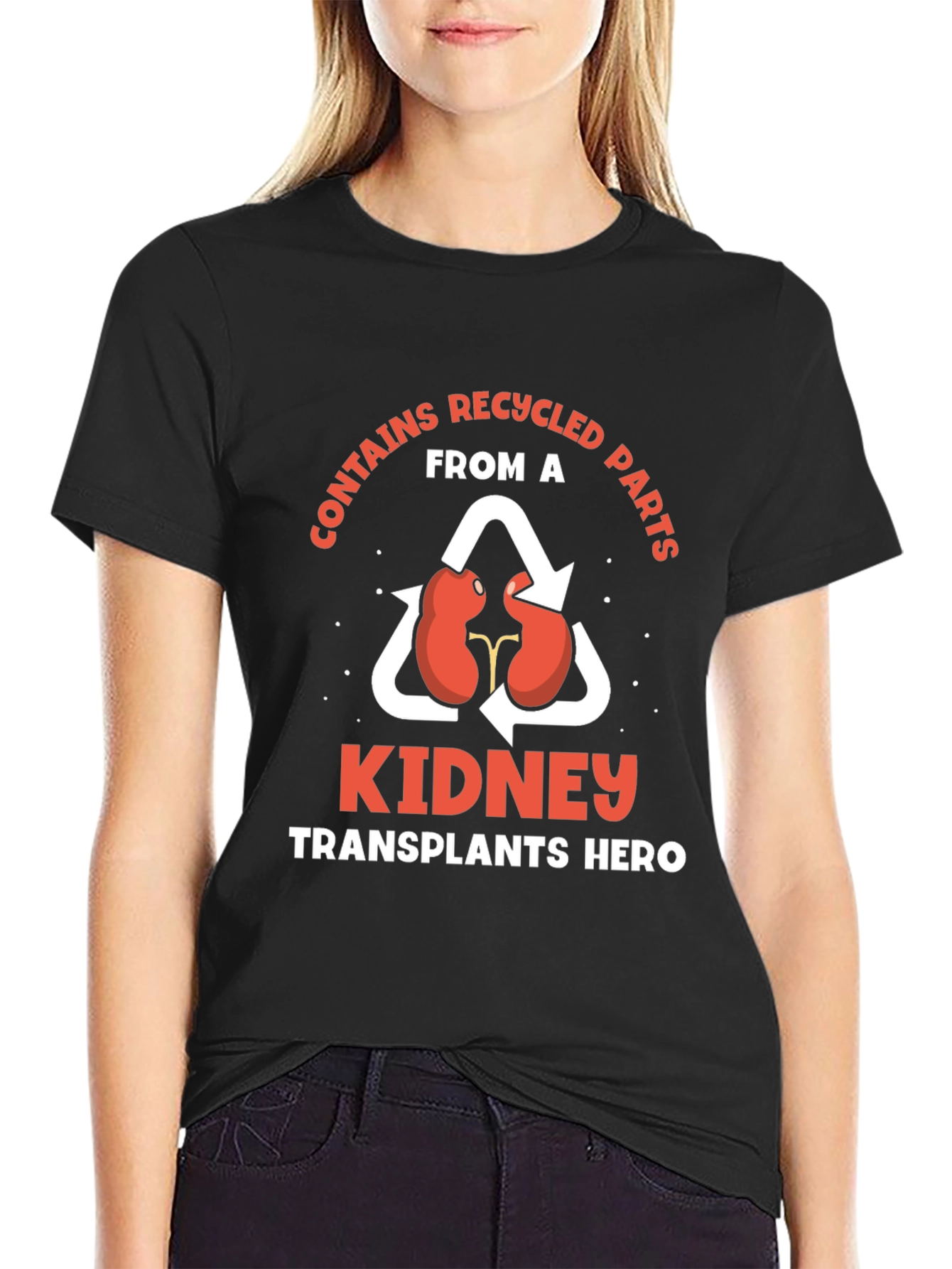 Recycled Parts Kidney Transplant Hero T-Shirt