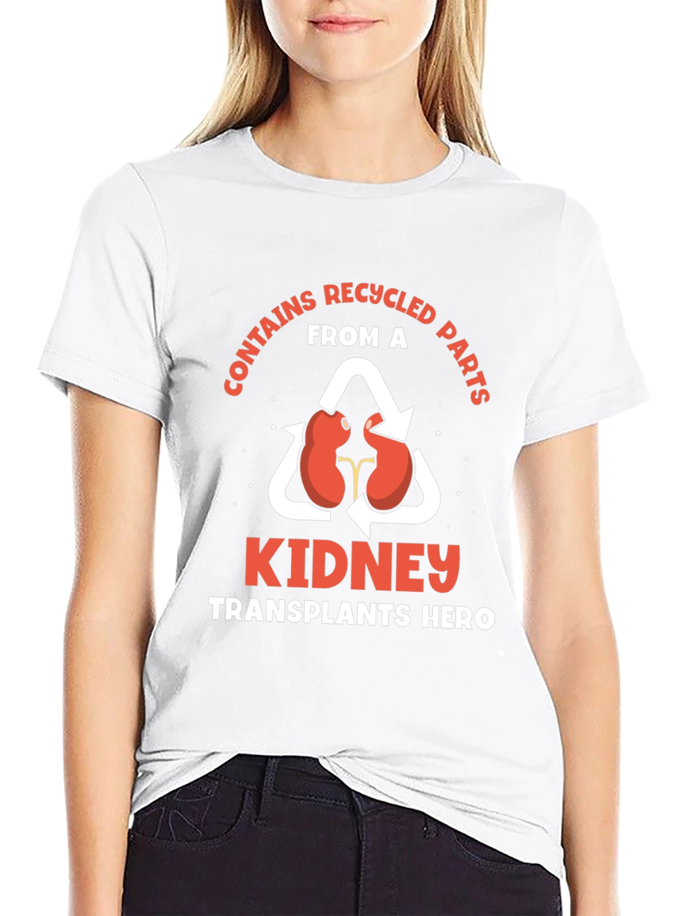 Recycled Parts Kidney Transplant Hero T-Shirt