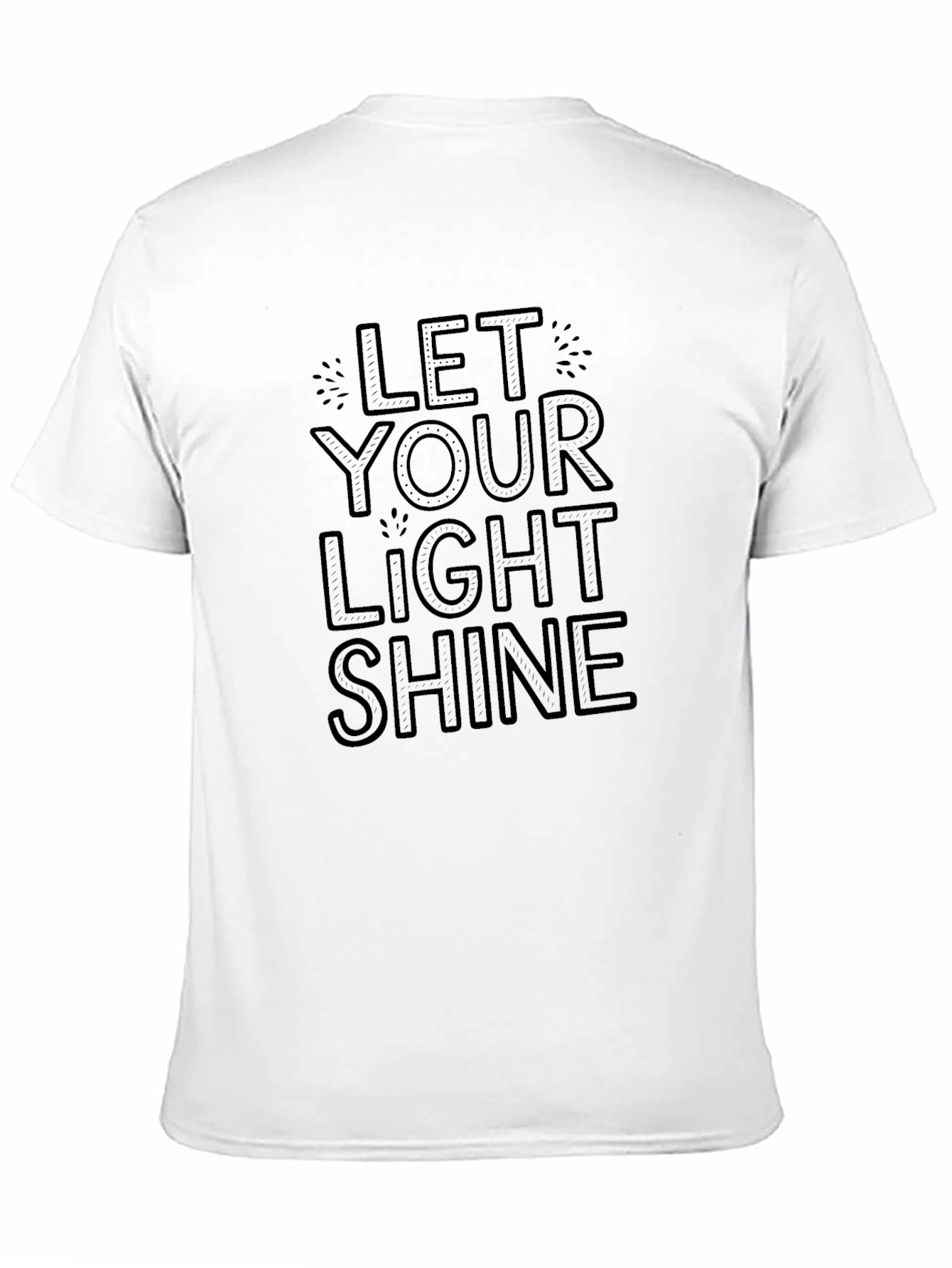 Let Your Light Shine Black Graphic Tee