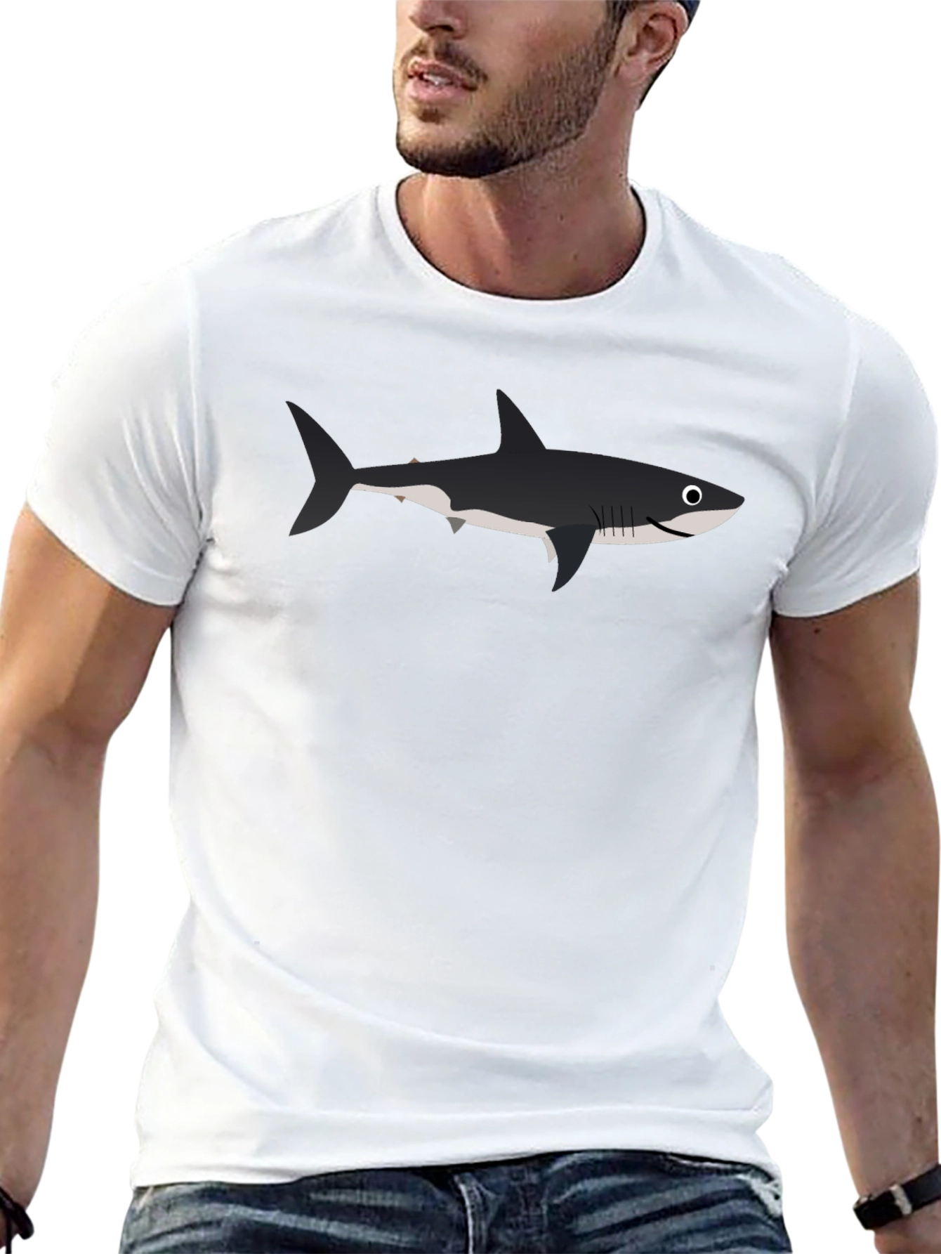 Shark Graphic T-Shirt - Black