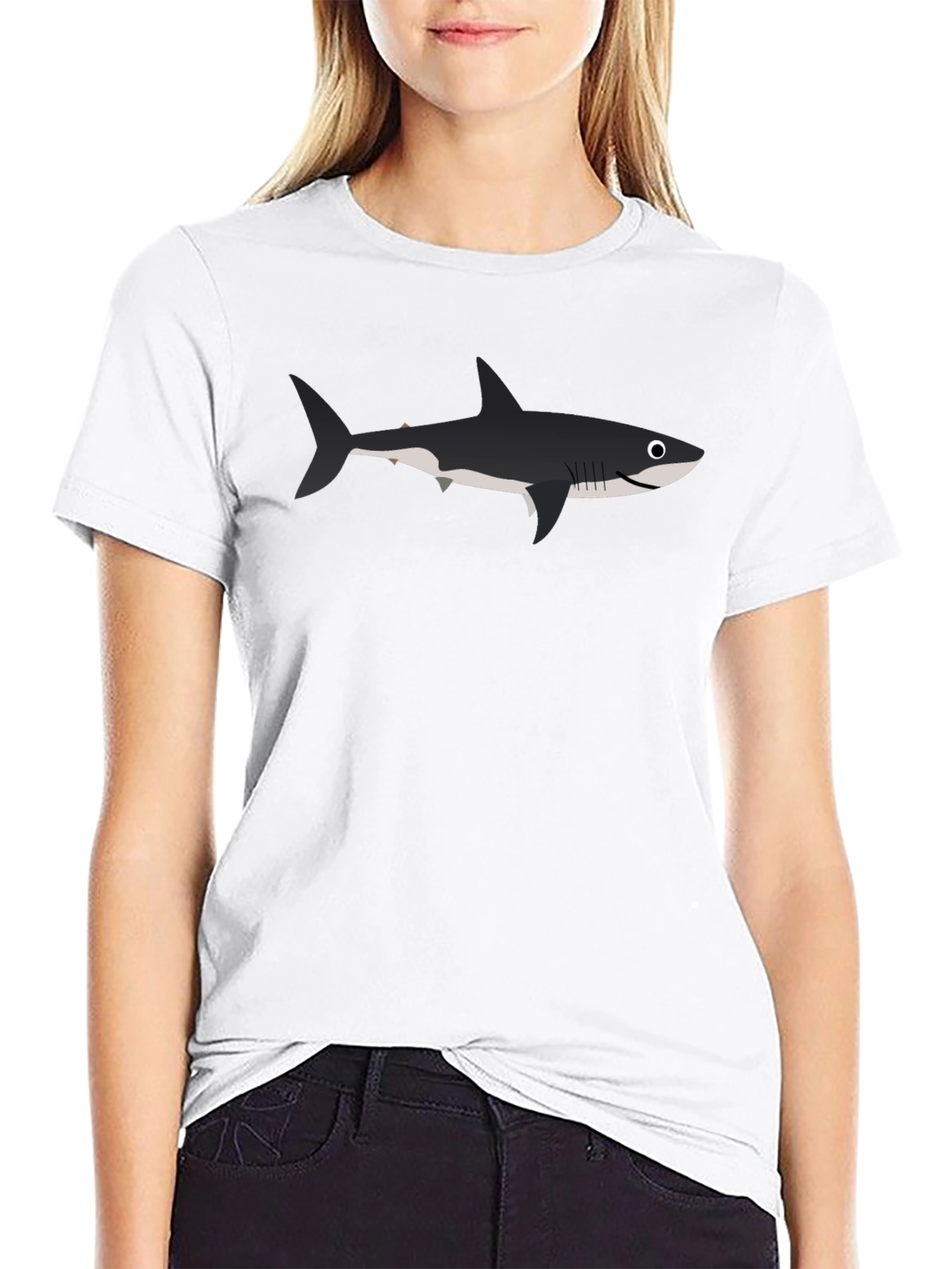 Shark Graphic T-Shirt - Black