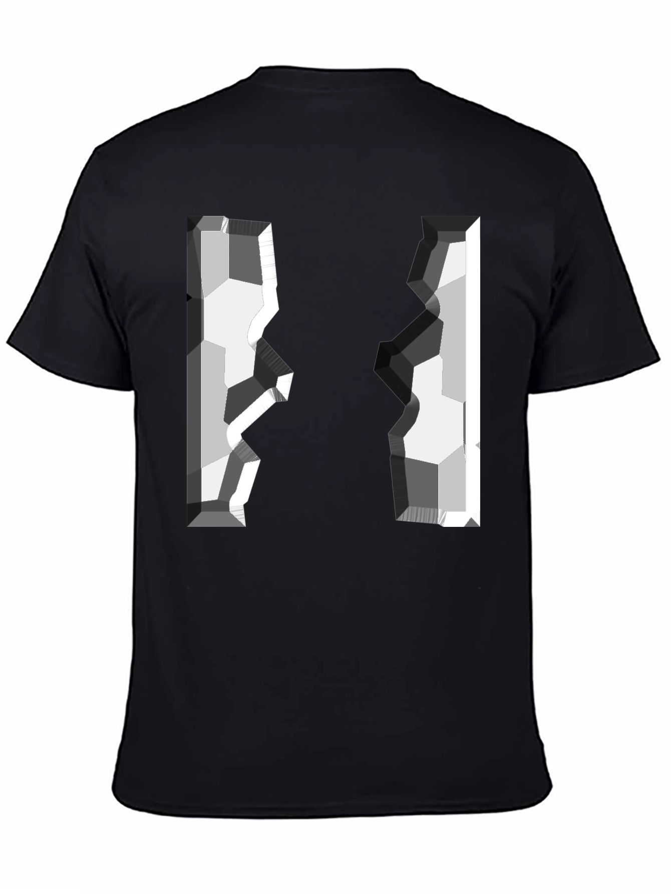 Abstract Geometric Graphic Tee - Modern Style