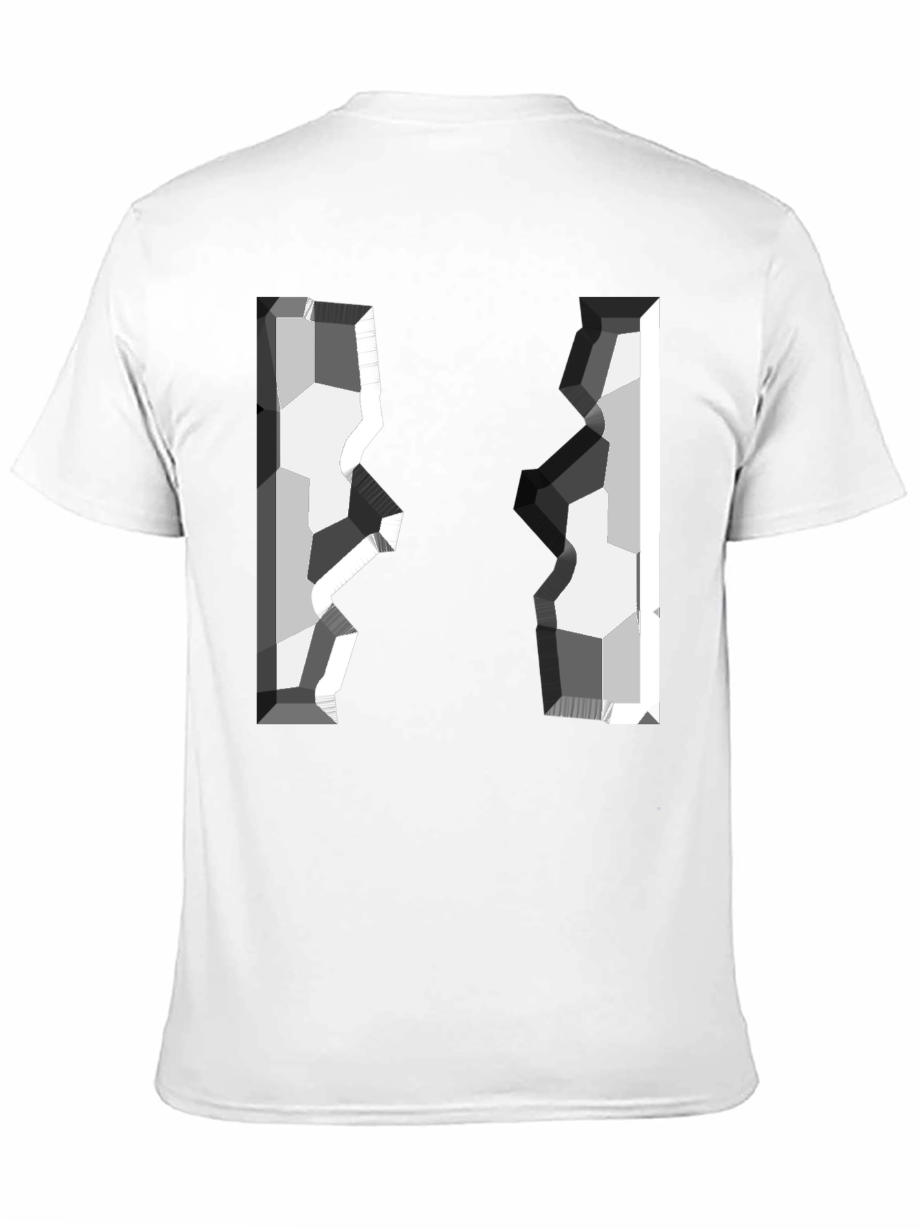 Abstract Geometric Graphic Tee - Modern Style