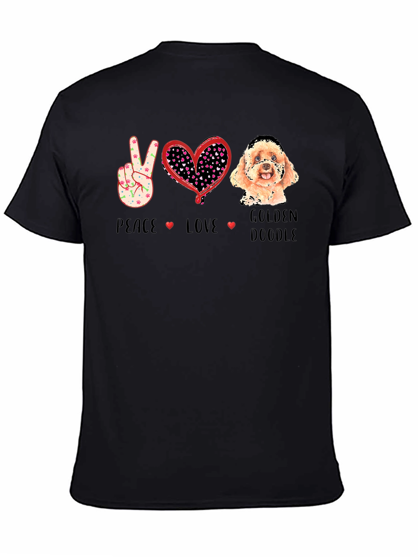 Peace Love Golden Doodle T-Shirt
