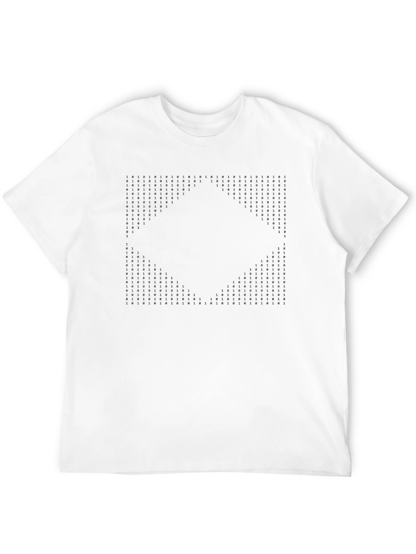 Abstract Matrix Tee - Black Graphic Print Shirt