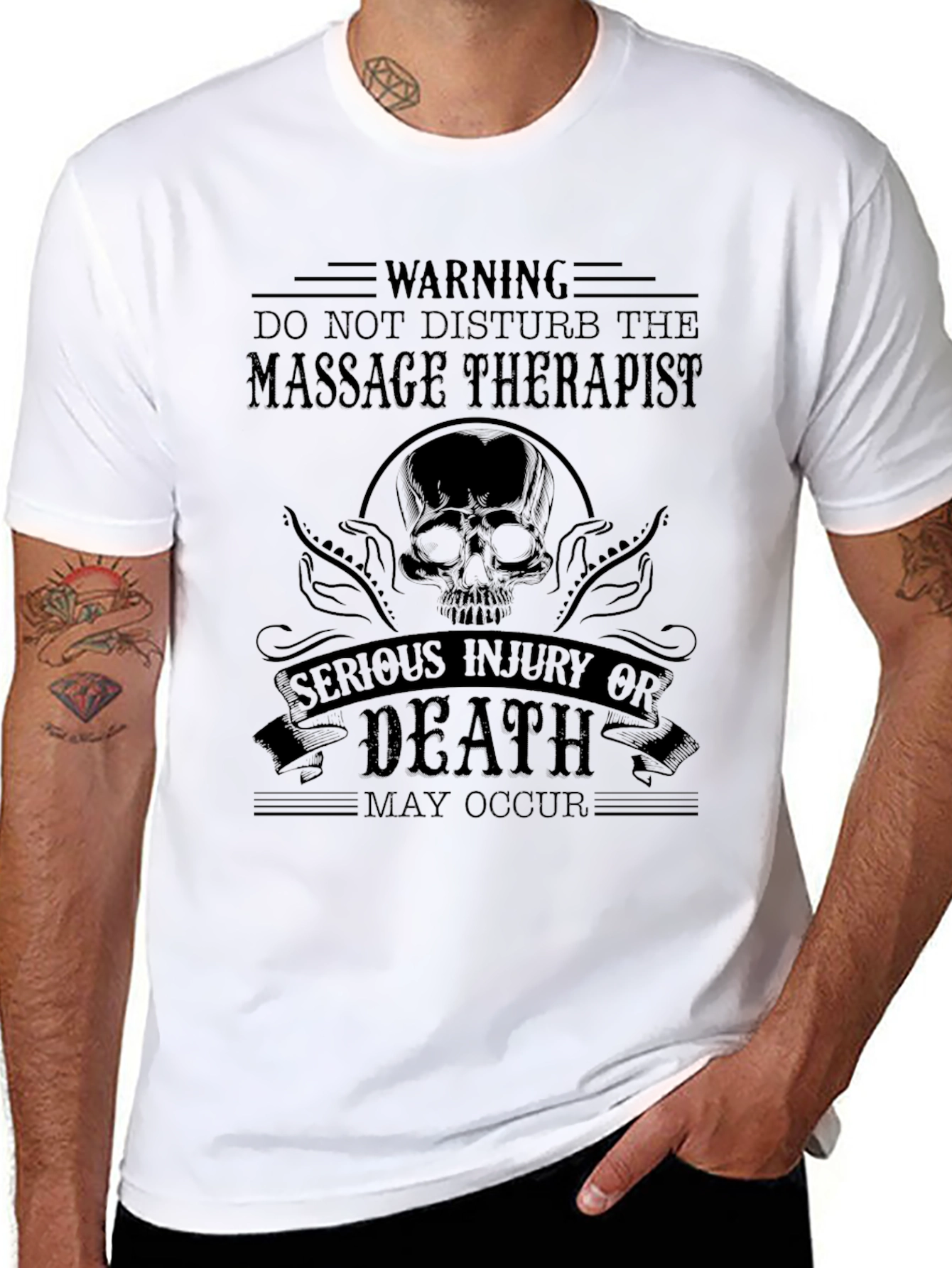 Warning Massage Therapist T-Shirt