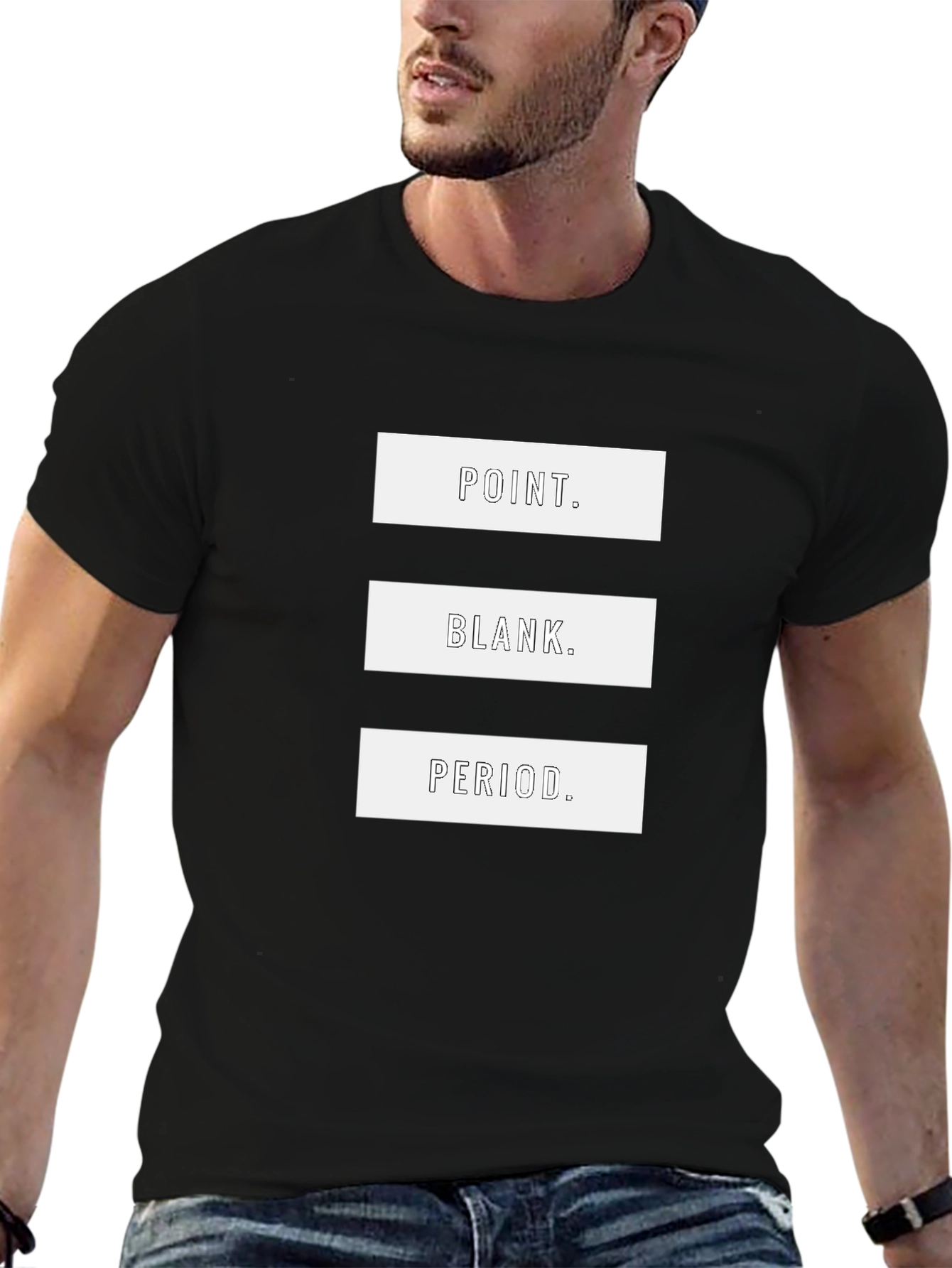 Point. Blank. Period. Graphic T-Shirt - Casual Style