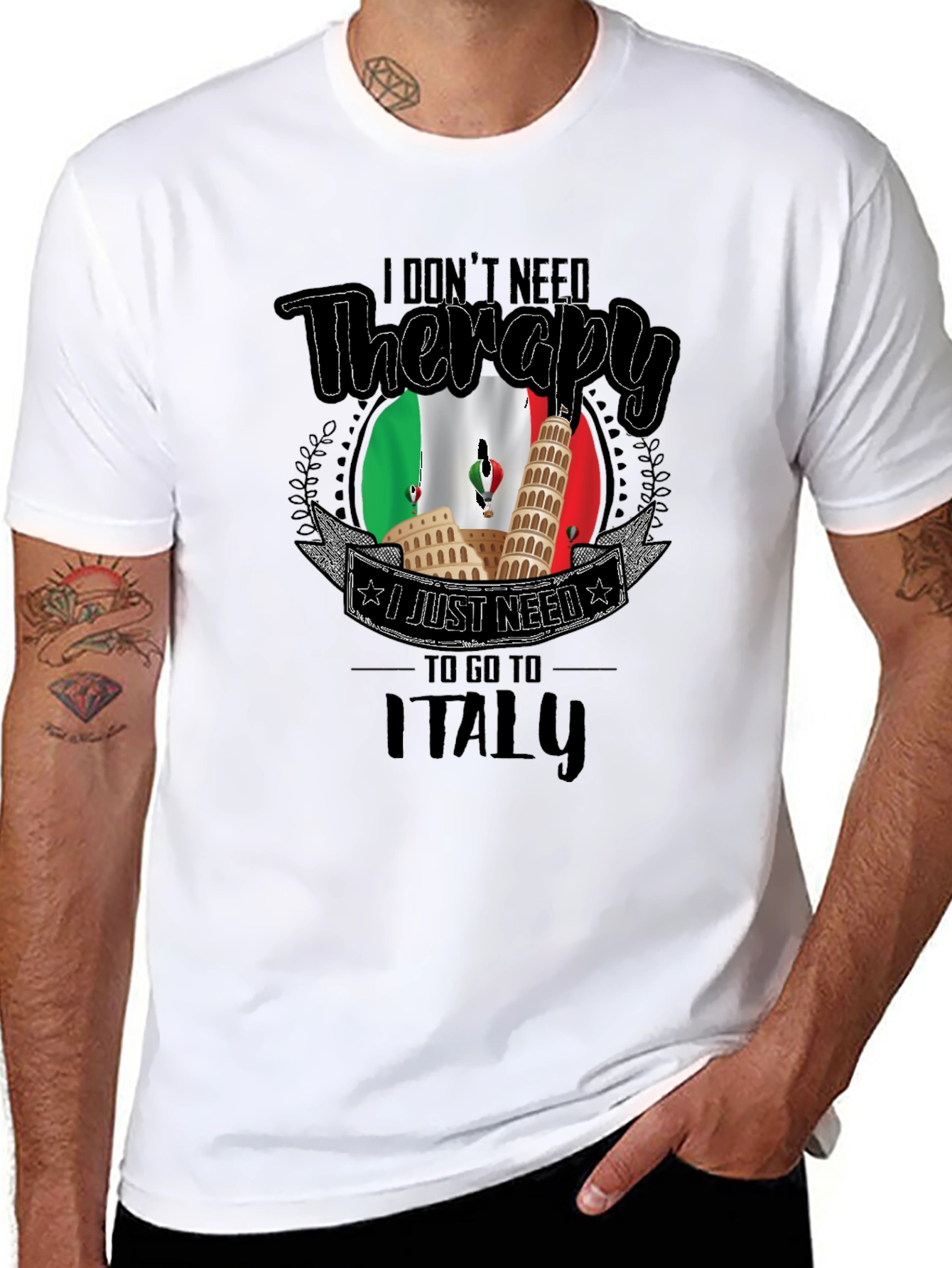 Italy Therapy T-Shirt - Travel Lover Gift